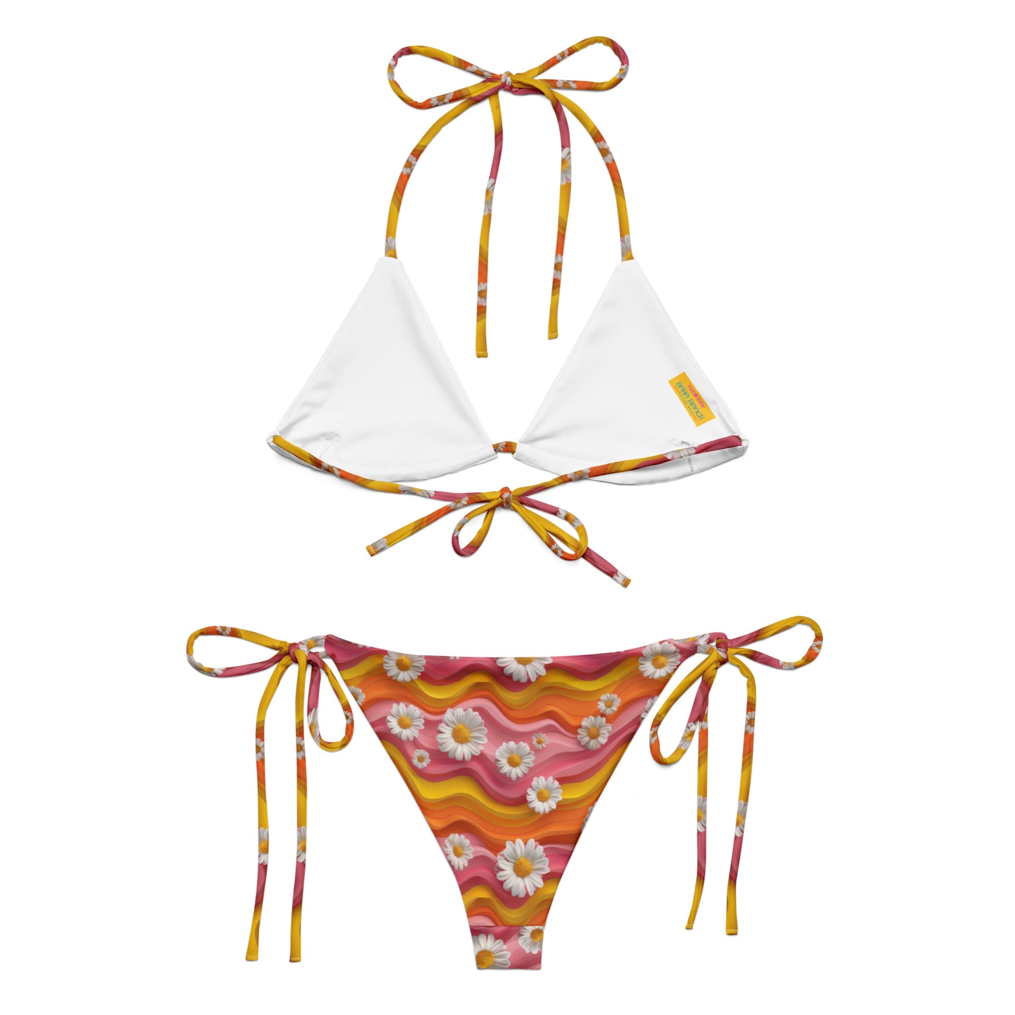 Yeehaw Groovy Floral String Bikini