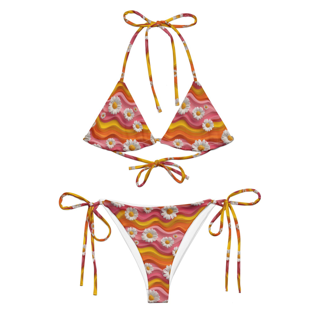 Yeehaw Groovy Floral String Bikini