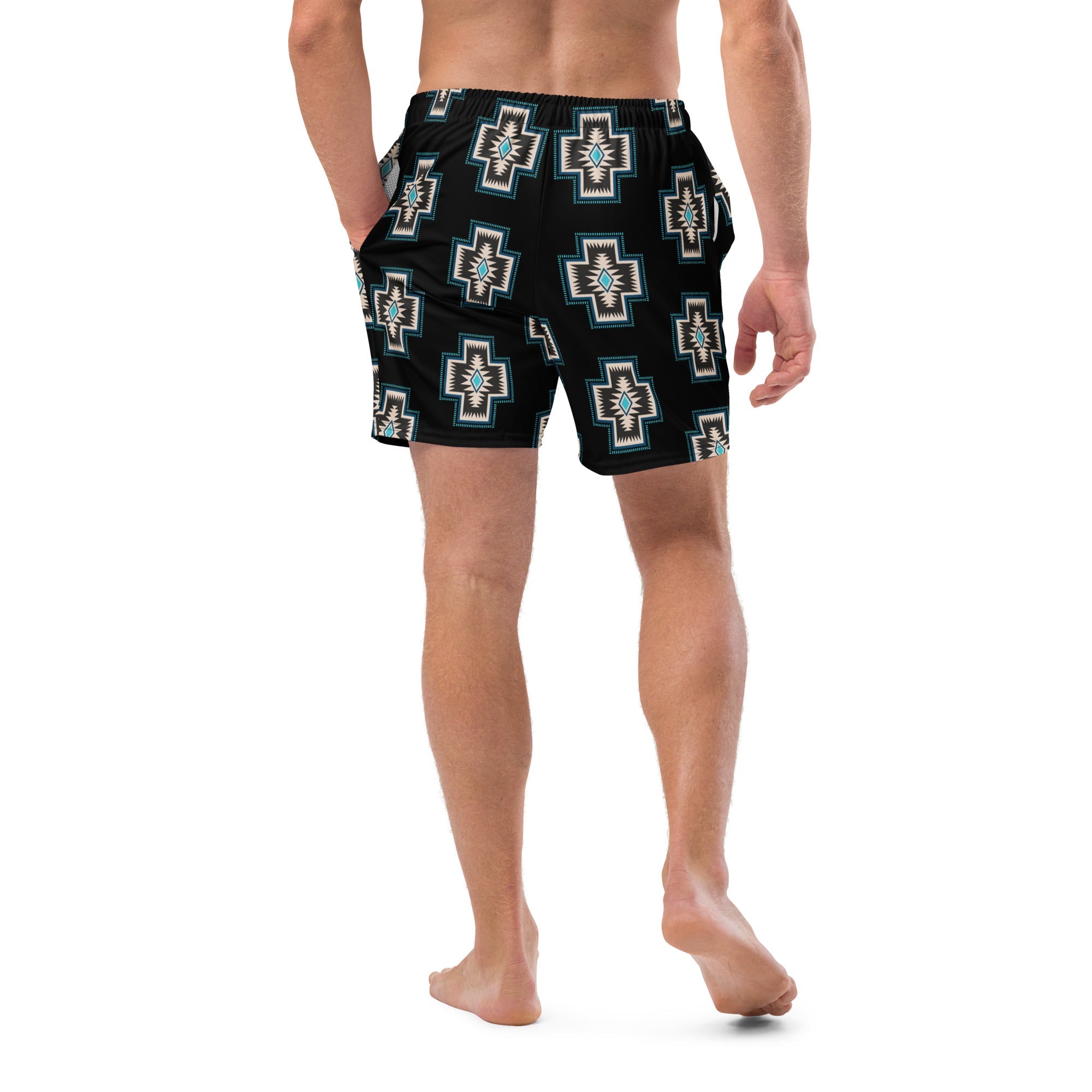 Yeehaw Southwest Cross Men's Swim Trunks