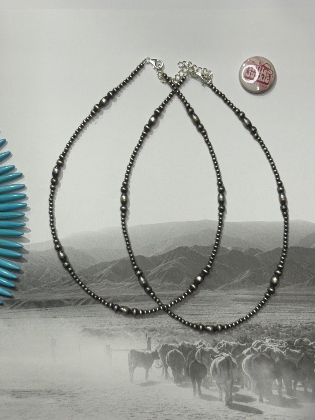 Authentic Western Midnight Pearl Necklace