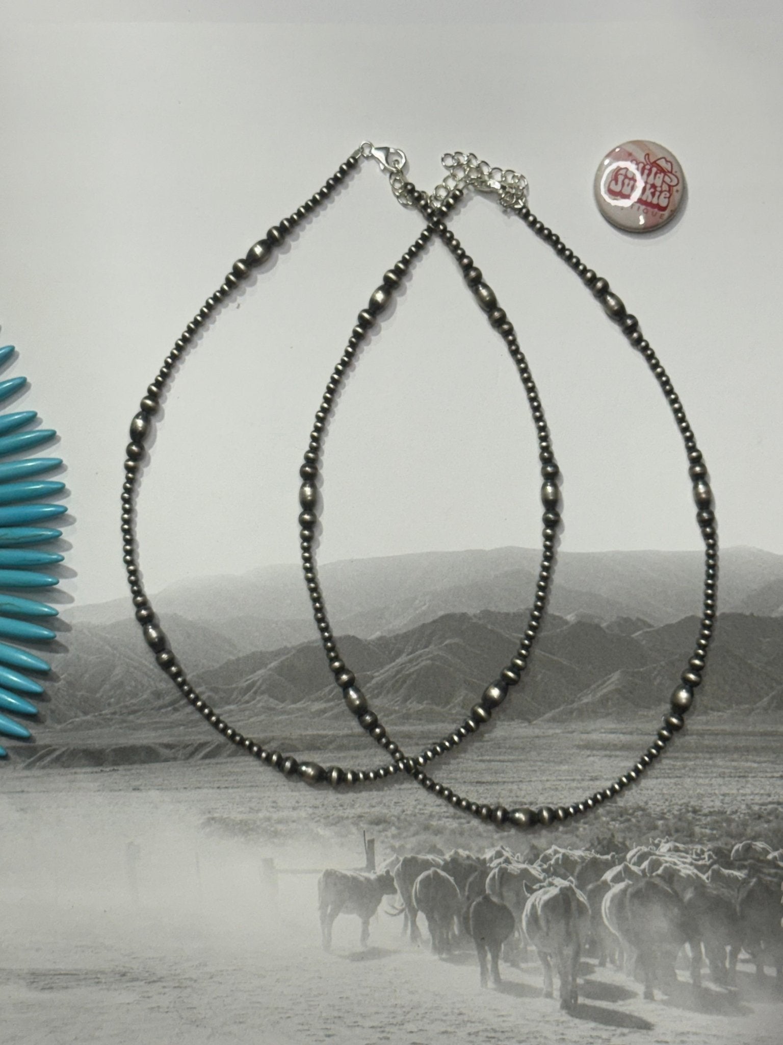 Authentic Western Midnight Pearl Necklace