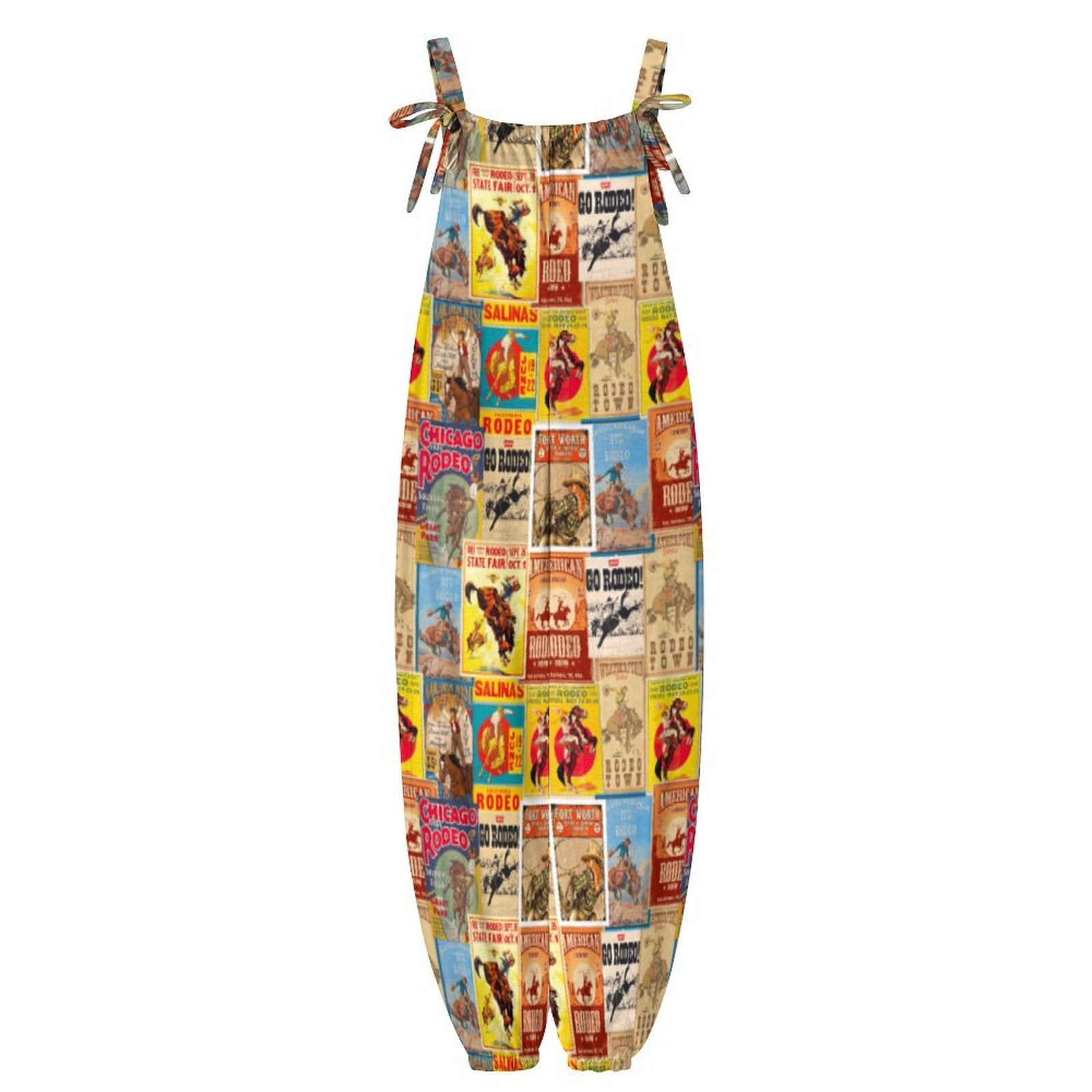 Baha Ranch Vintage Rodeo Poster Overalls Jumpsuit