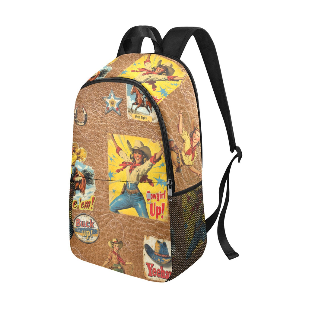 Vintage Cowgirl Collage Backpack