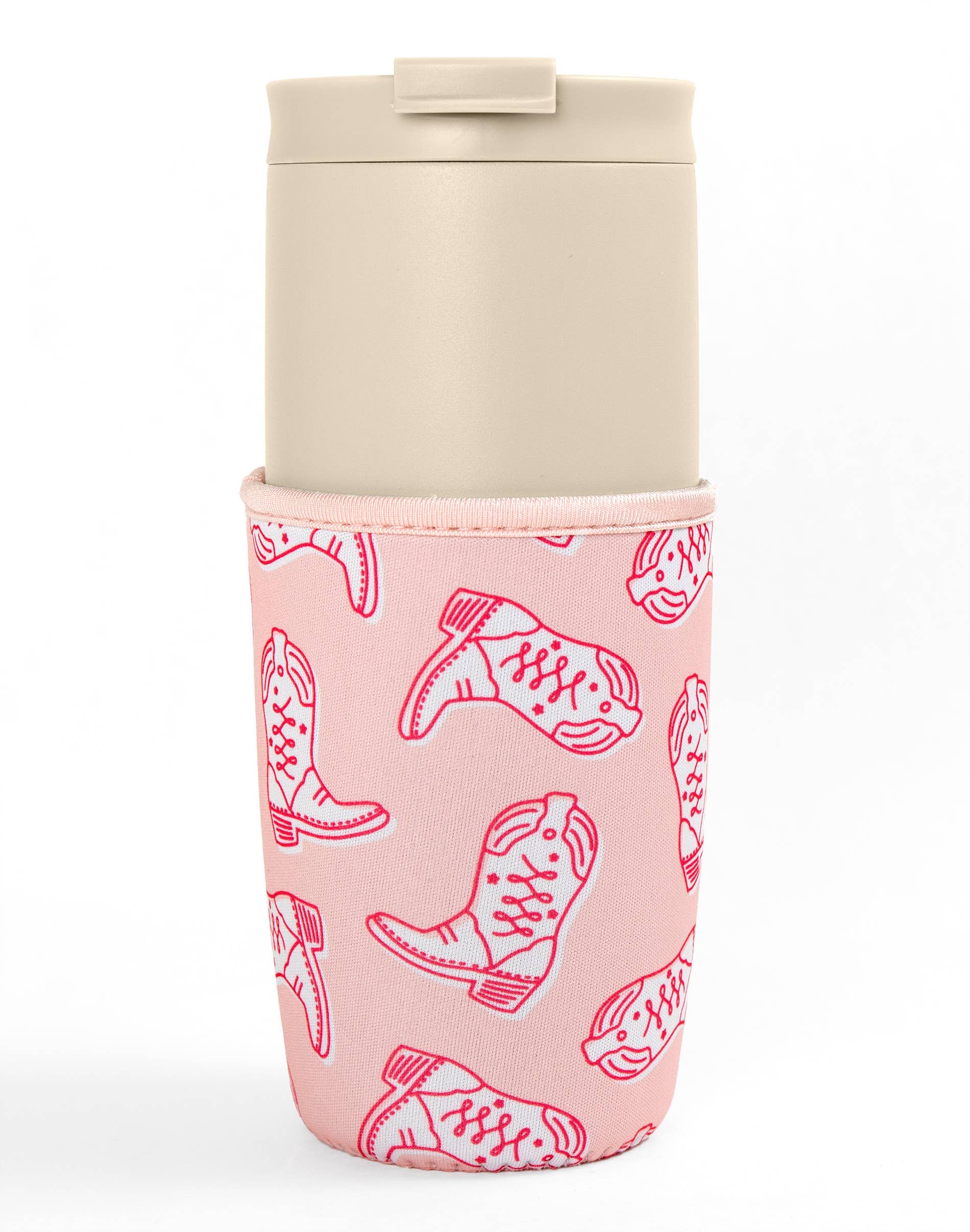 Western Cowgirl Boots Drink Sleeve: Medium