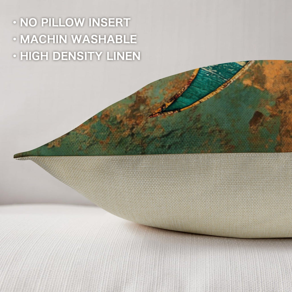 Colores de Mexico Sun Face Throw Pillow Case Made in America