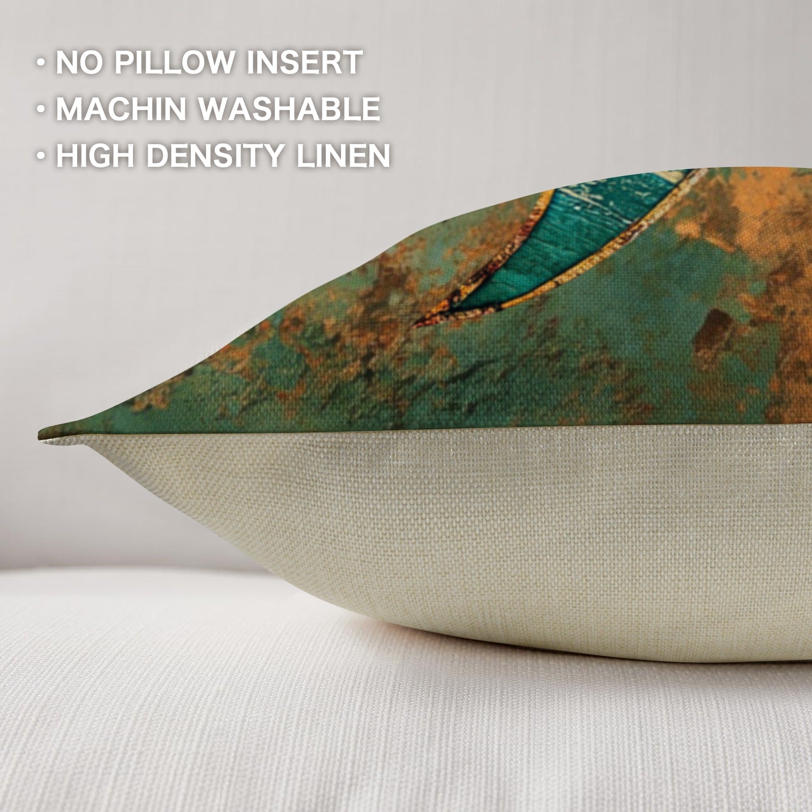 Colores de Mexico Sun Face Throw Pillow Case Made in America