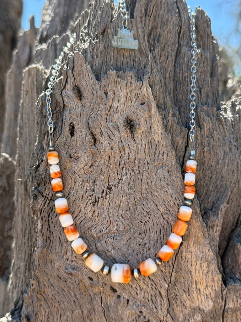 Desert Sunset Spiny Oyster Chain Choker