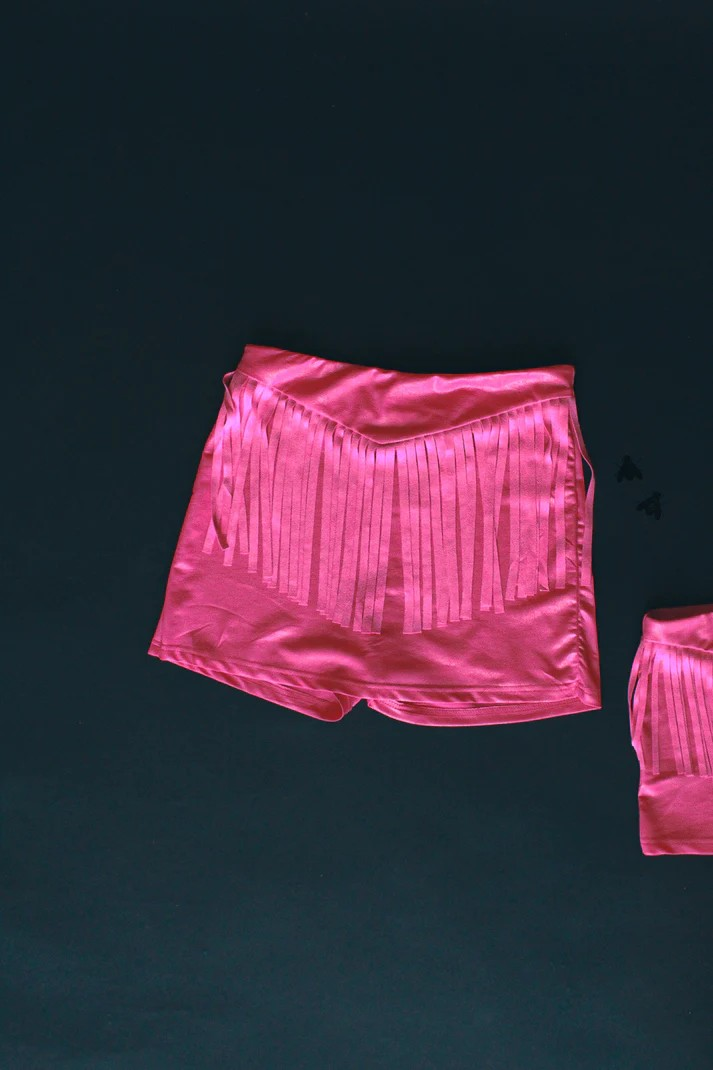 Bubblegum Fringe Skort