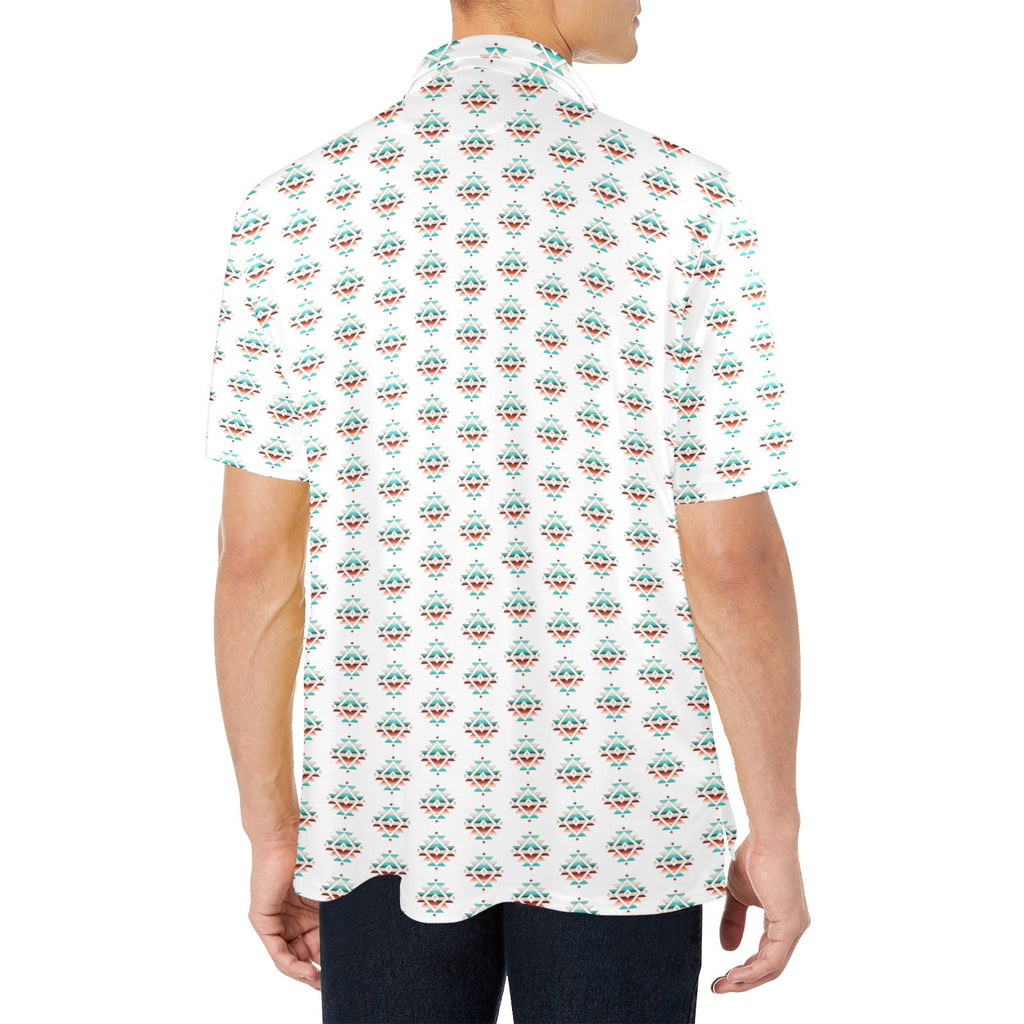 Serape Aztec Polo Style Shirt