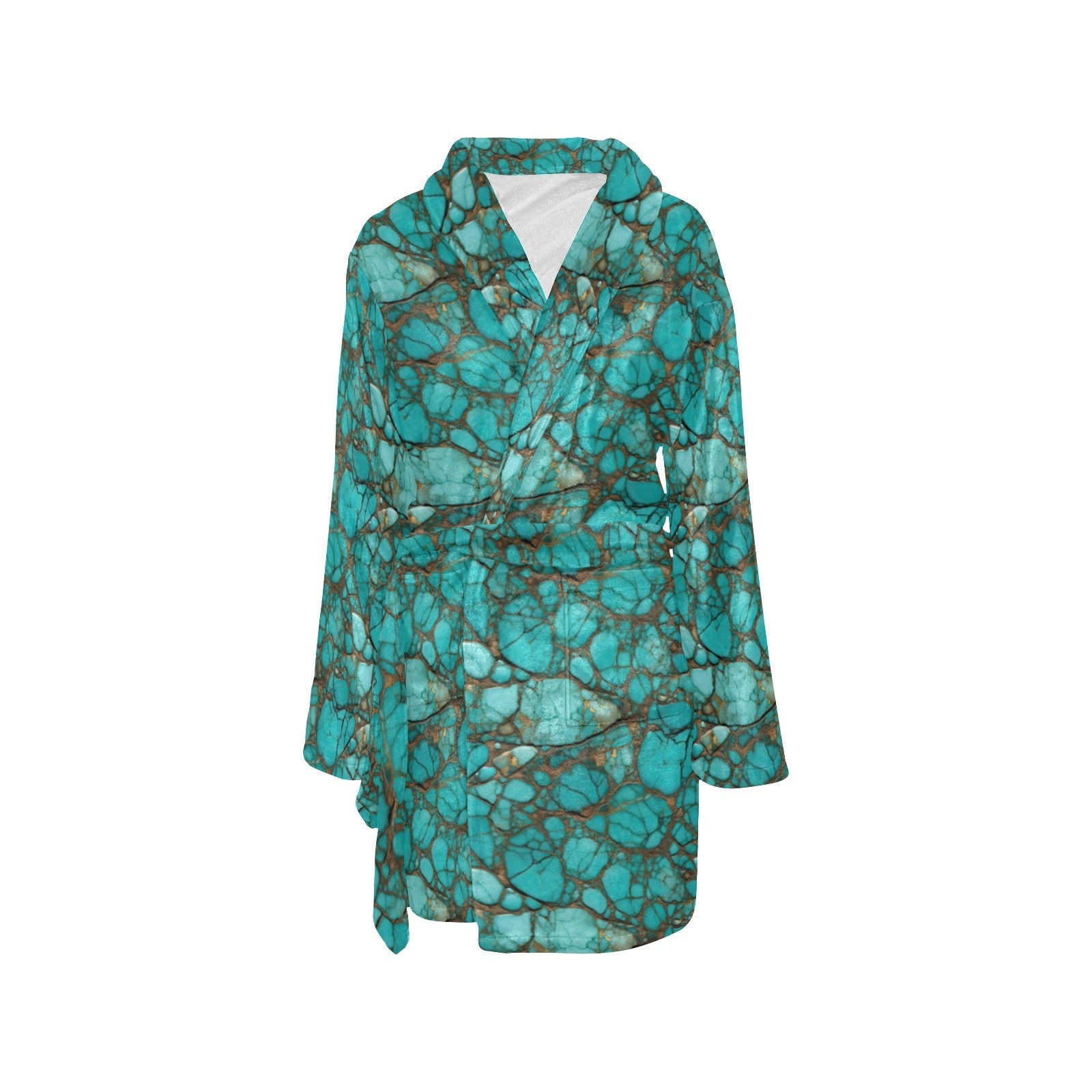 All Turquoise Women's Bath Robe