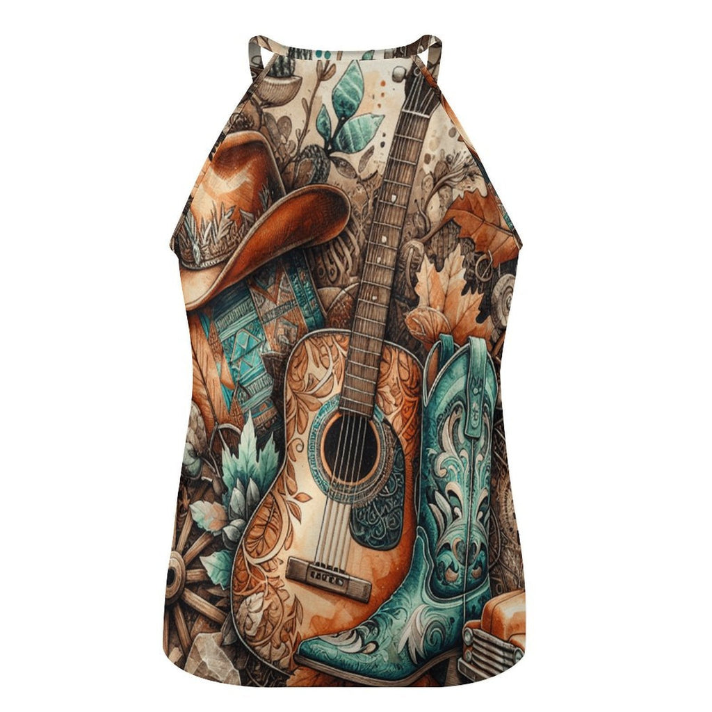 Country Music Collage Western Tank Top