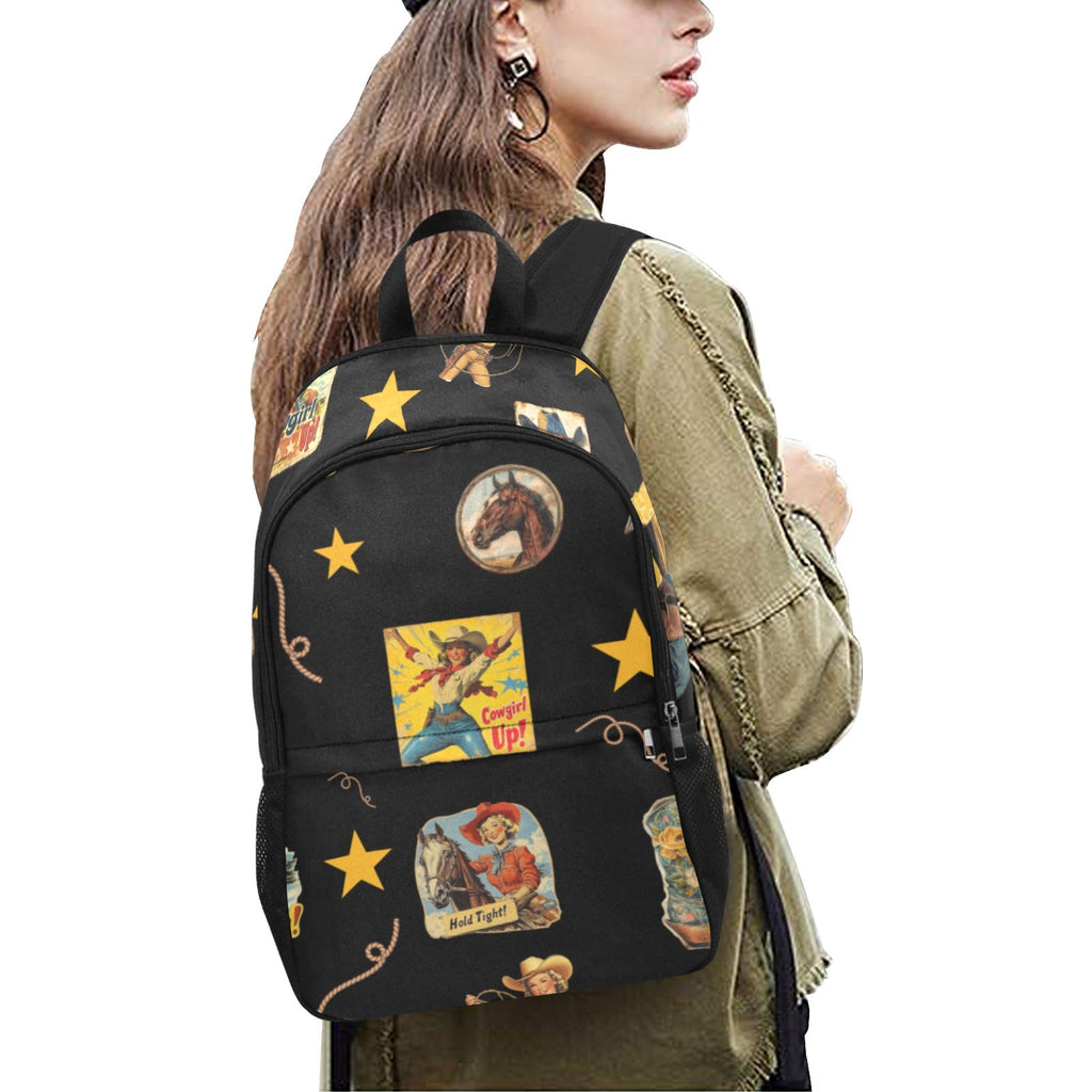 Vintage Cowgirl Collage Backpack