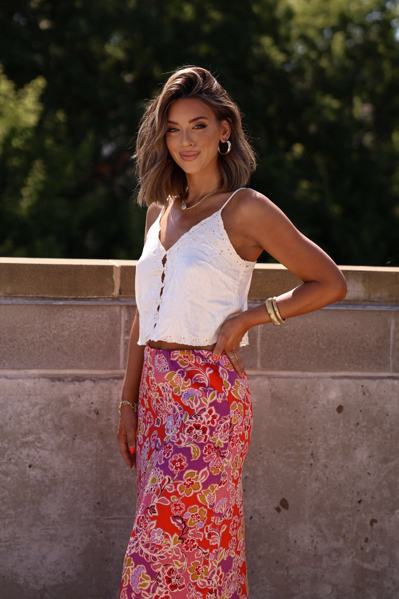 Free People Ivory Pieces Of You Cami Tank Top