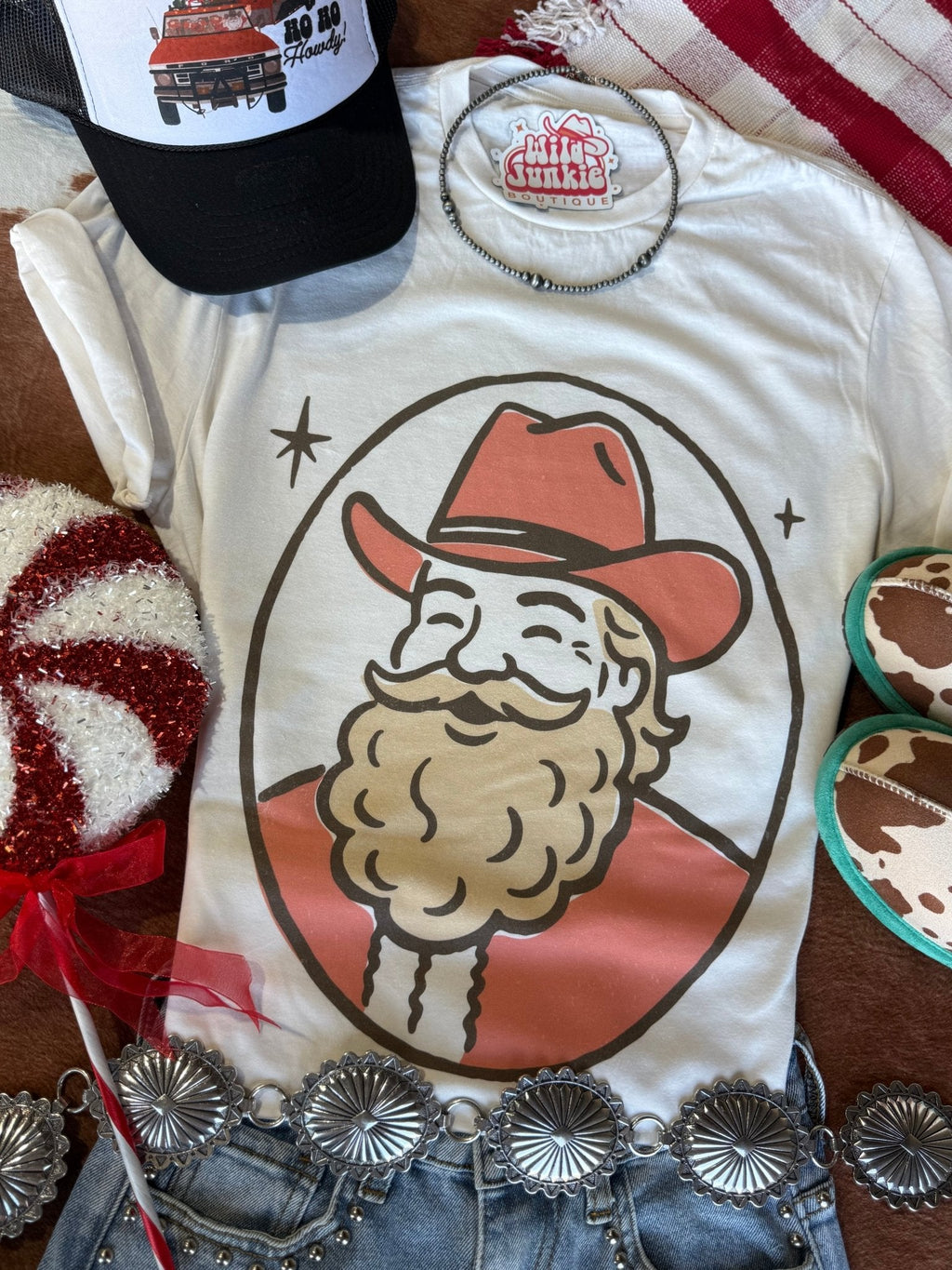 Holly Jolly Santa Graphic Tee