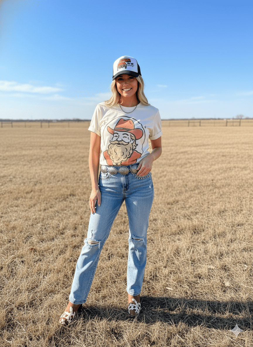 Holly Jolly Santa Graphic Tee