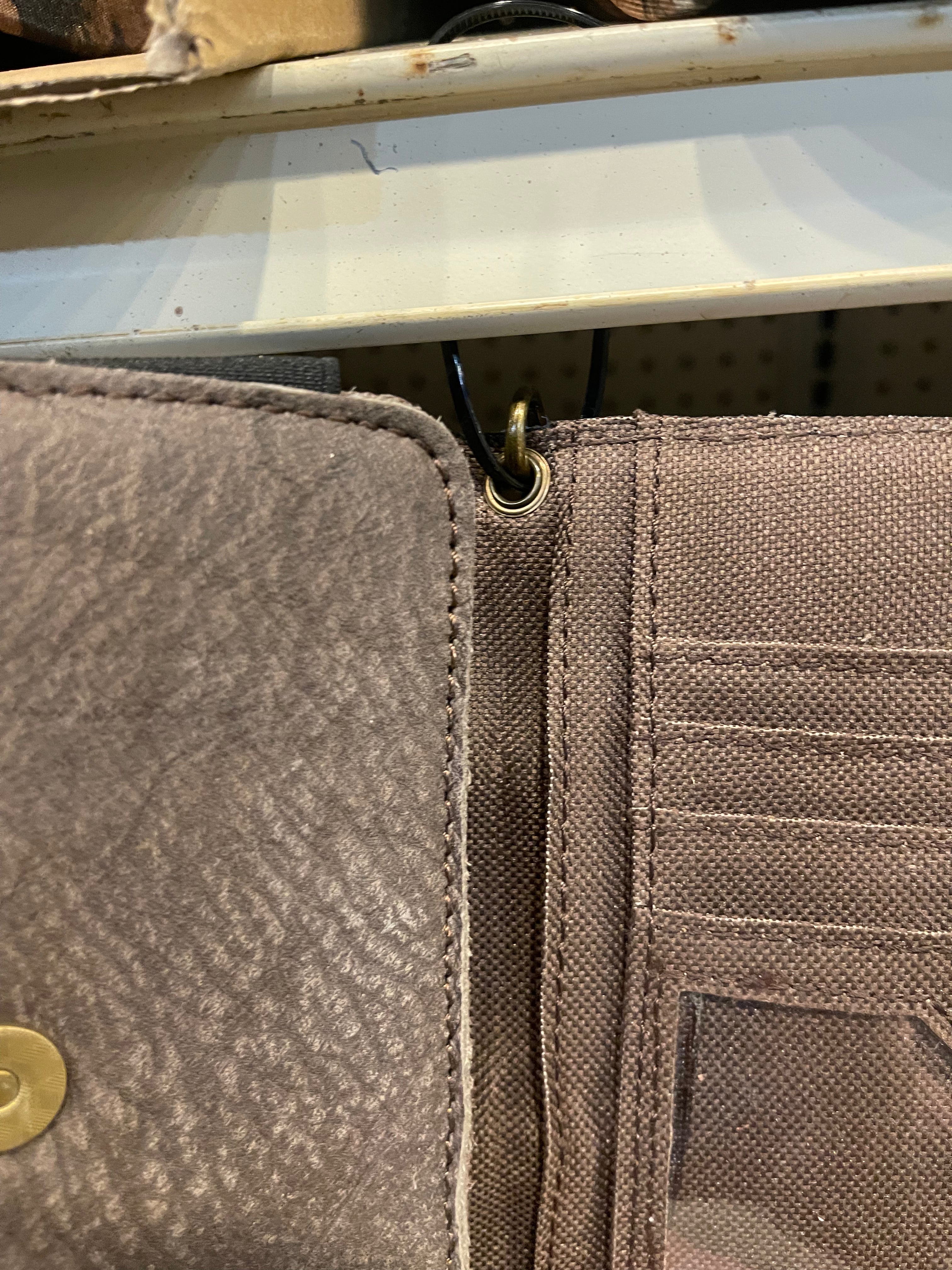 Cowhide Tooled Braided Wristlet Wallets