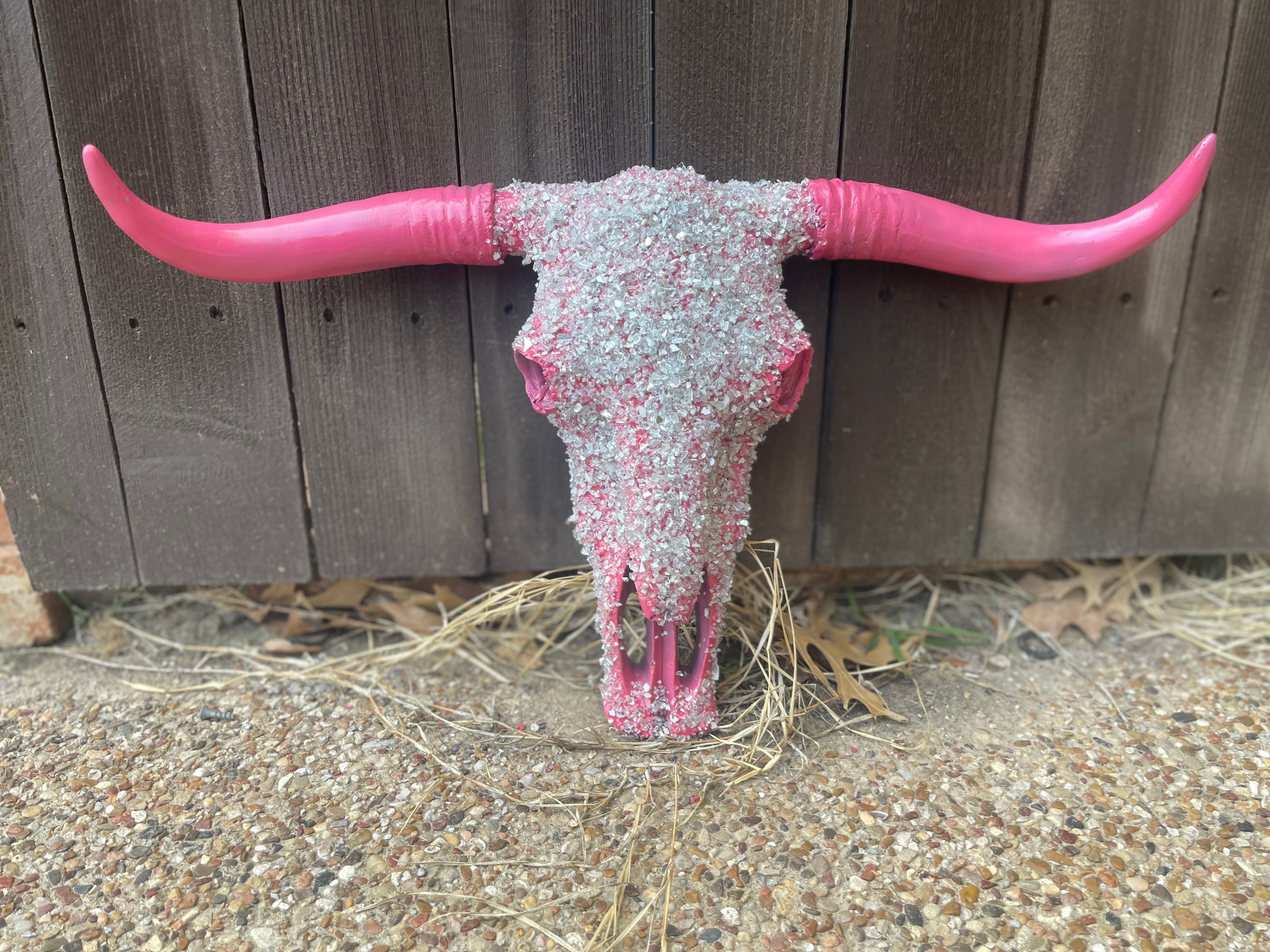 Full Stone Solid Color Cowskull - Message to order
