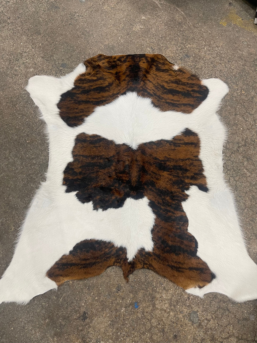 Tricolor Brindle Calf Cowhide Rugs