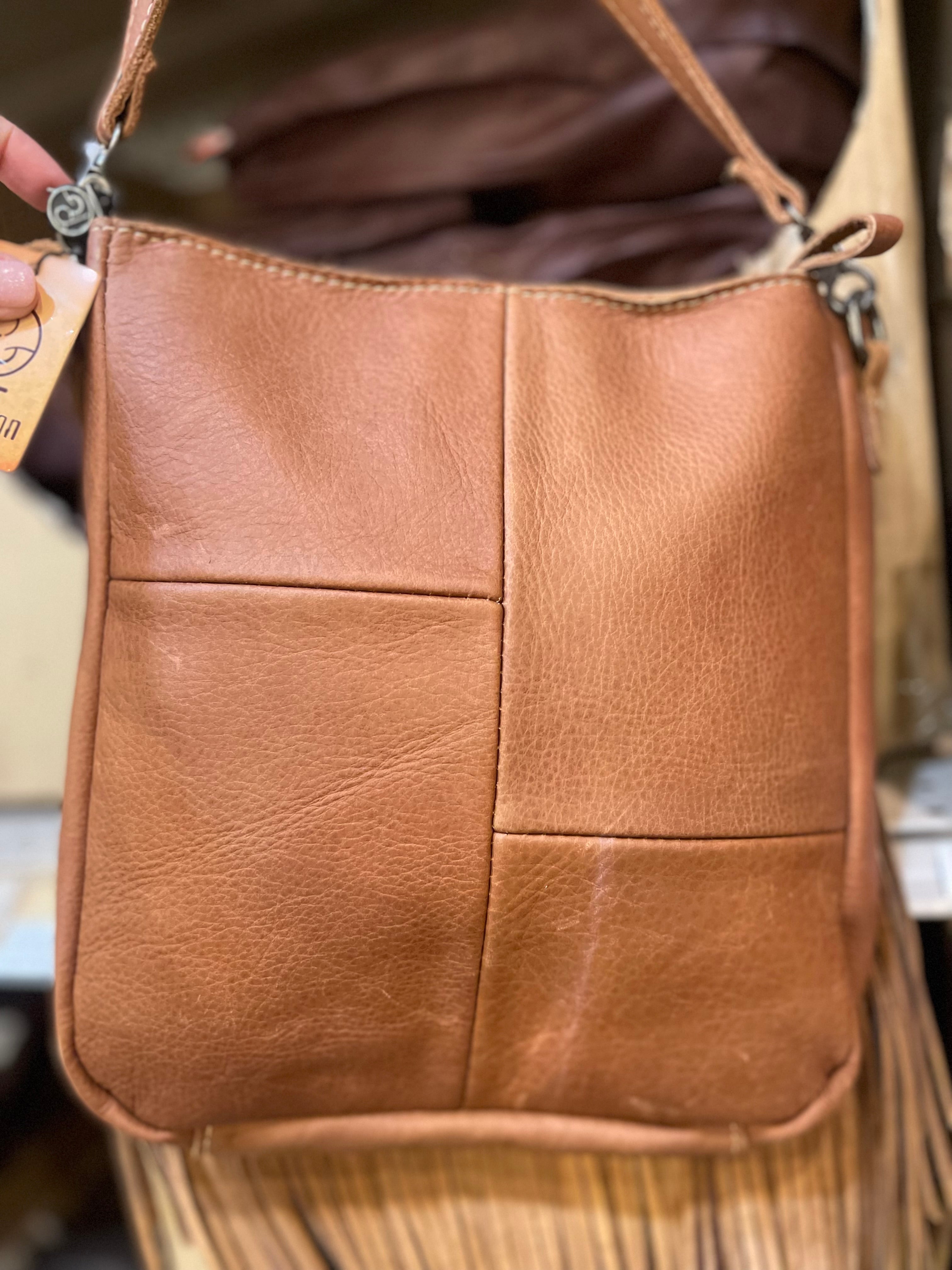 Cowhide Tri Cross Crossbody