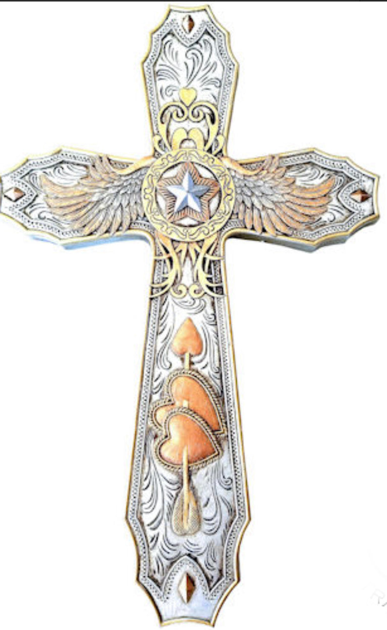 Silver & Gold Western Cross