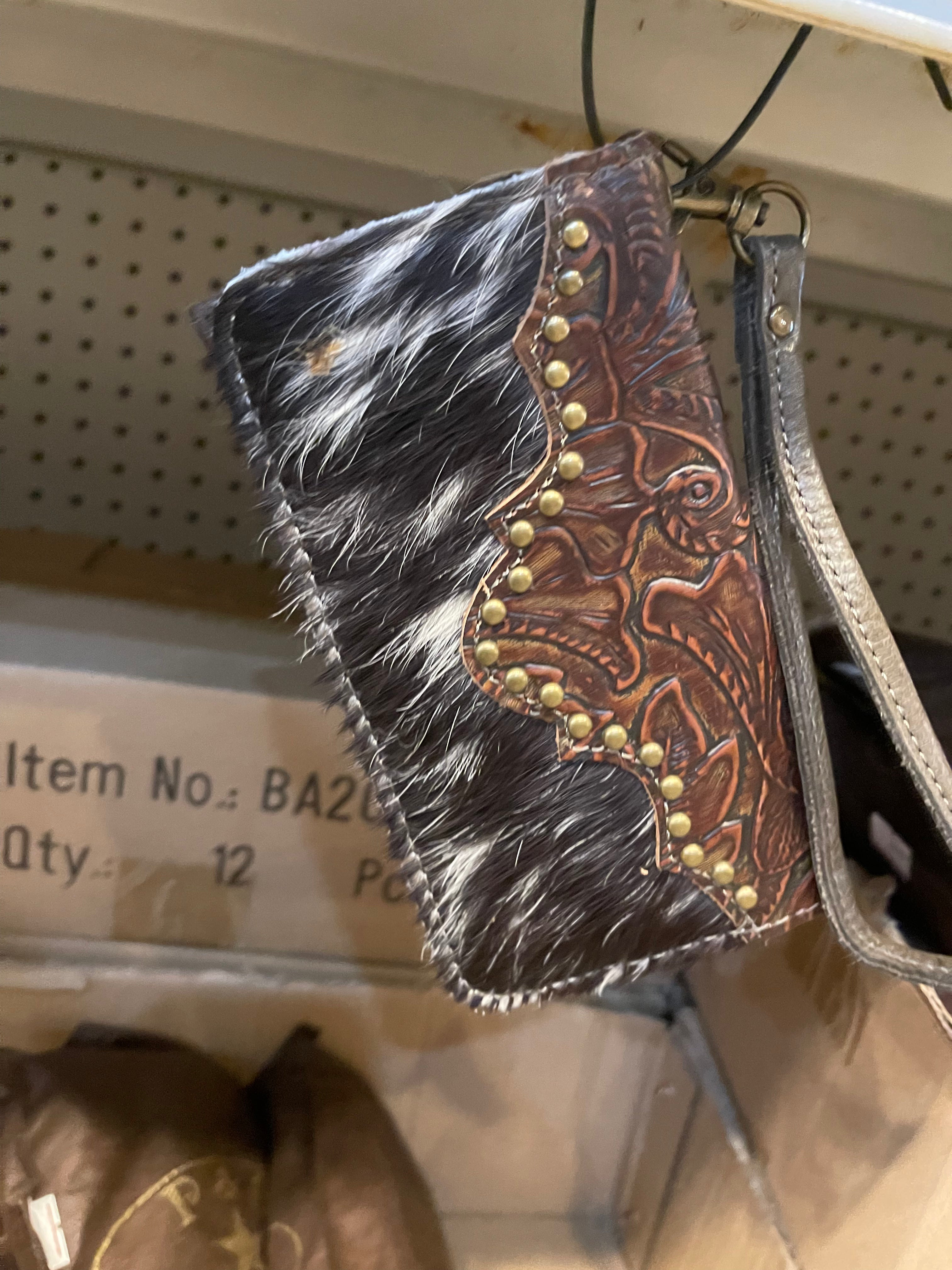 Cowhide Wristlet Wallets