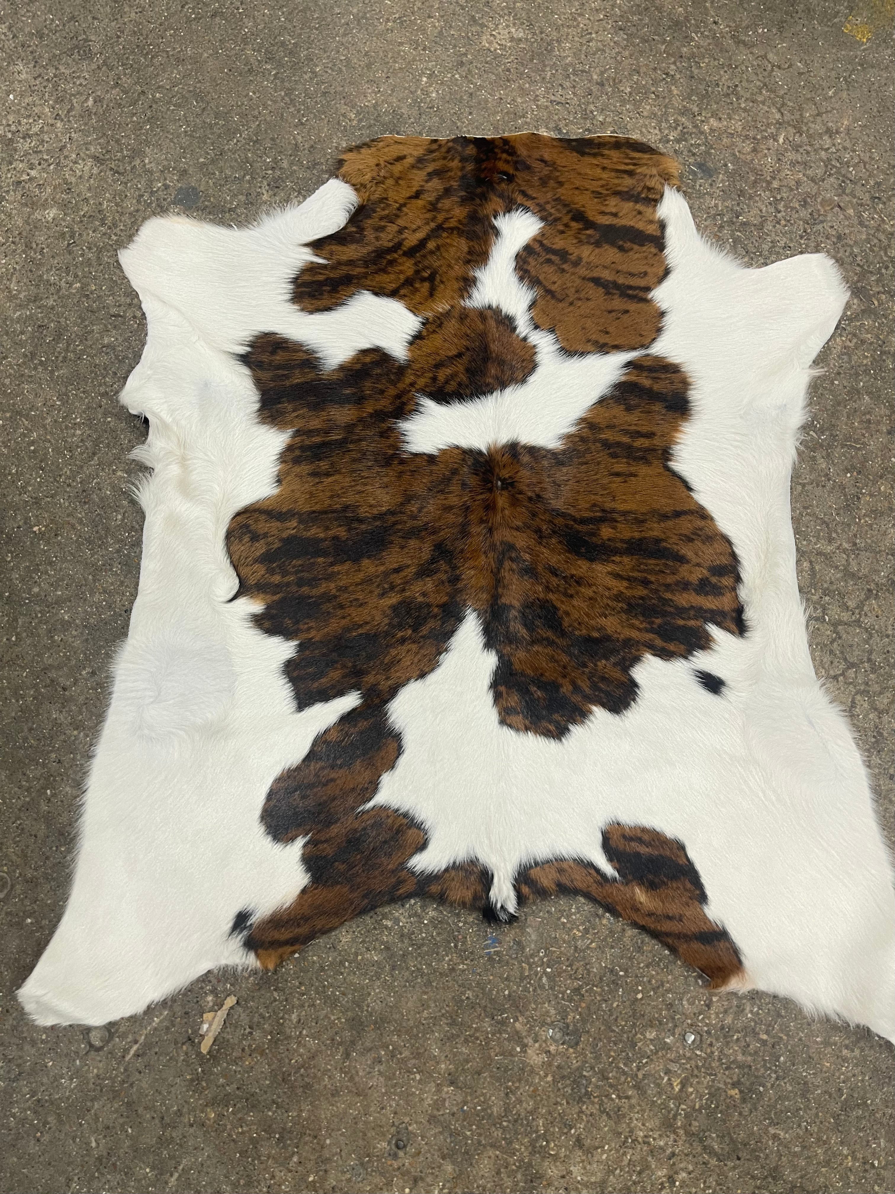 Tricolor Brindle Calf Cowhide Rugs