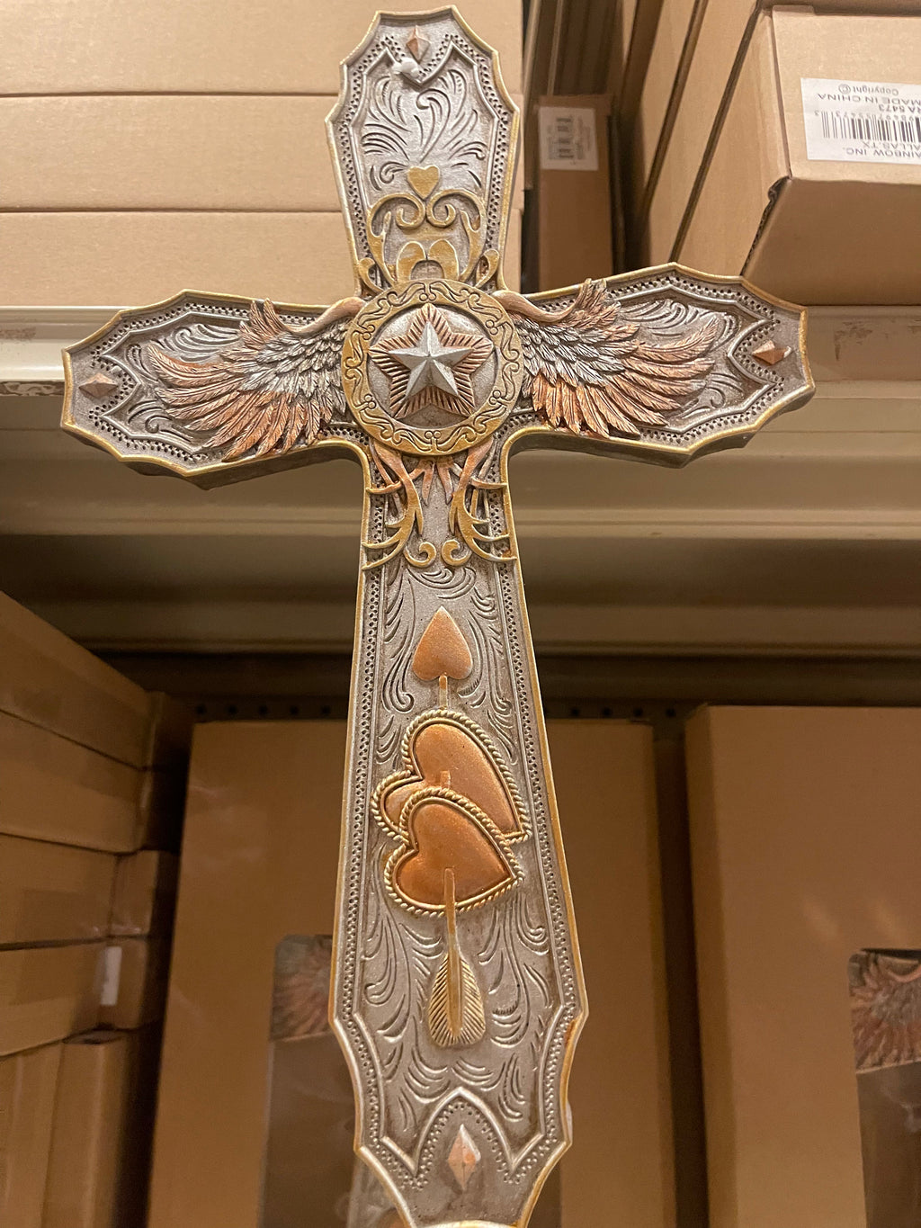 Silver & Gold Western Cross