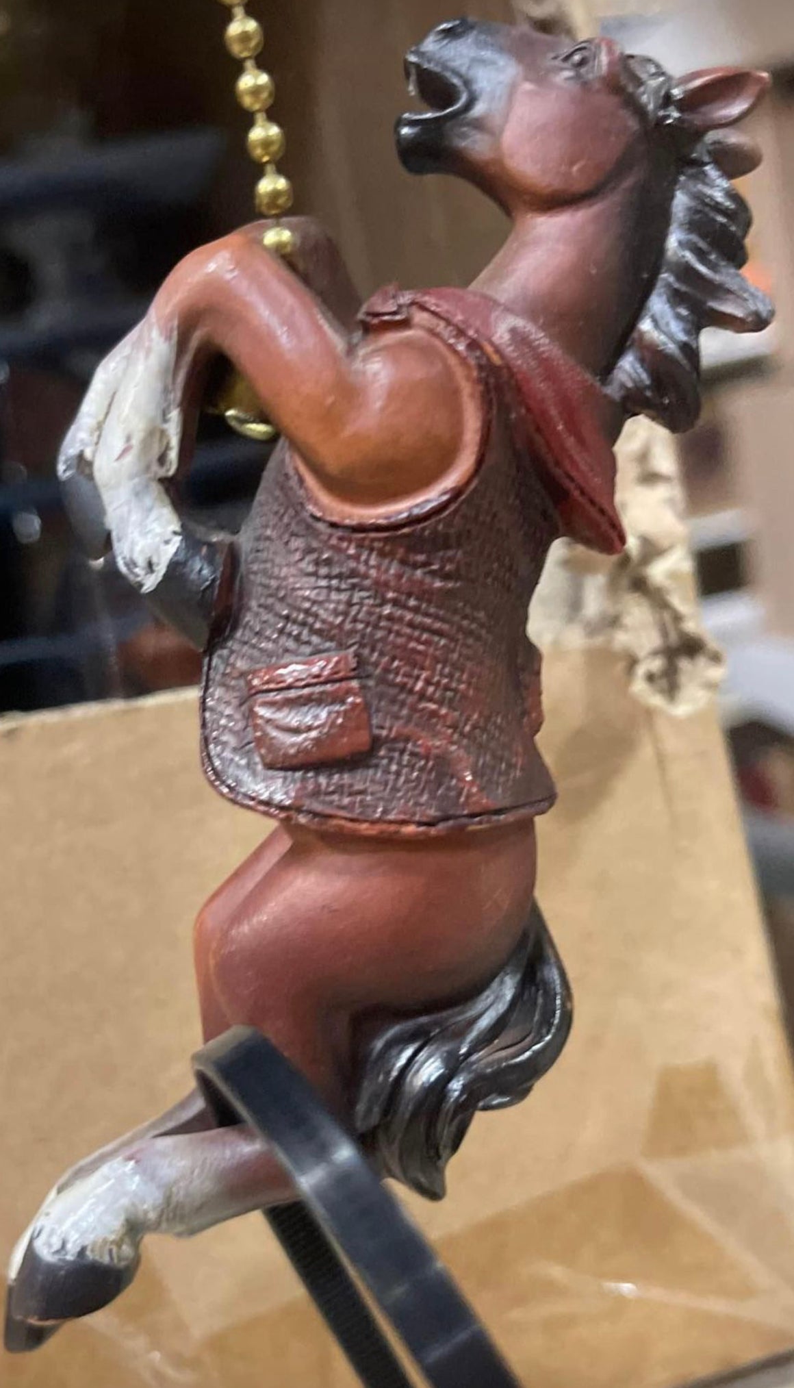 Horse Light Fan Pull Decor