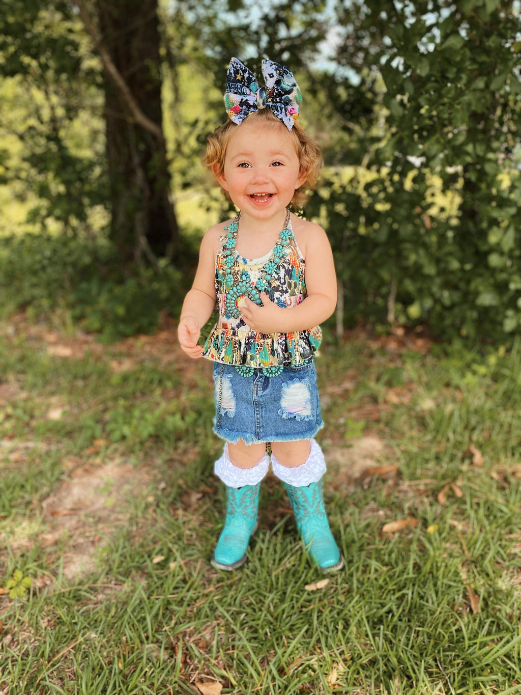 Turquoise Boots