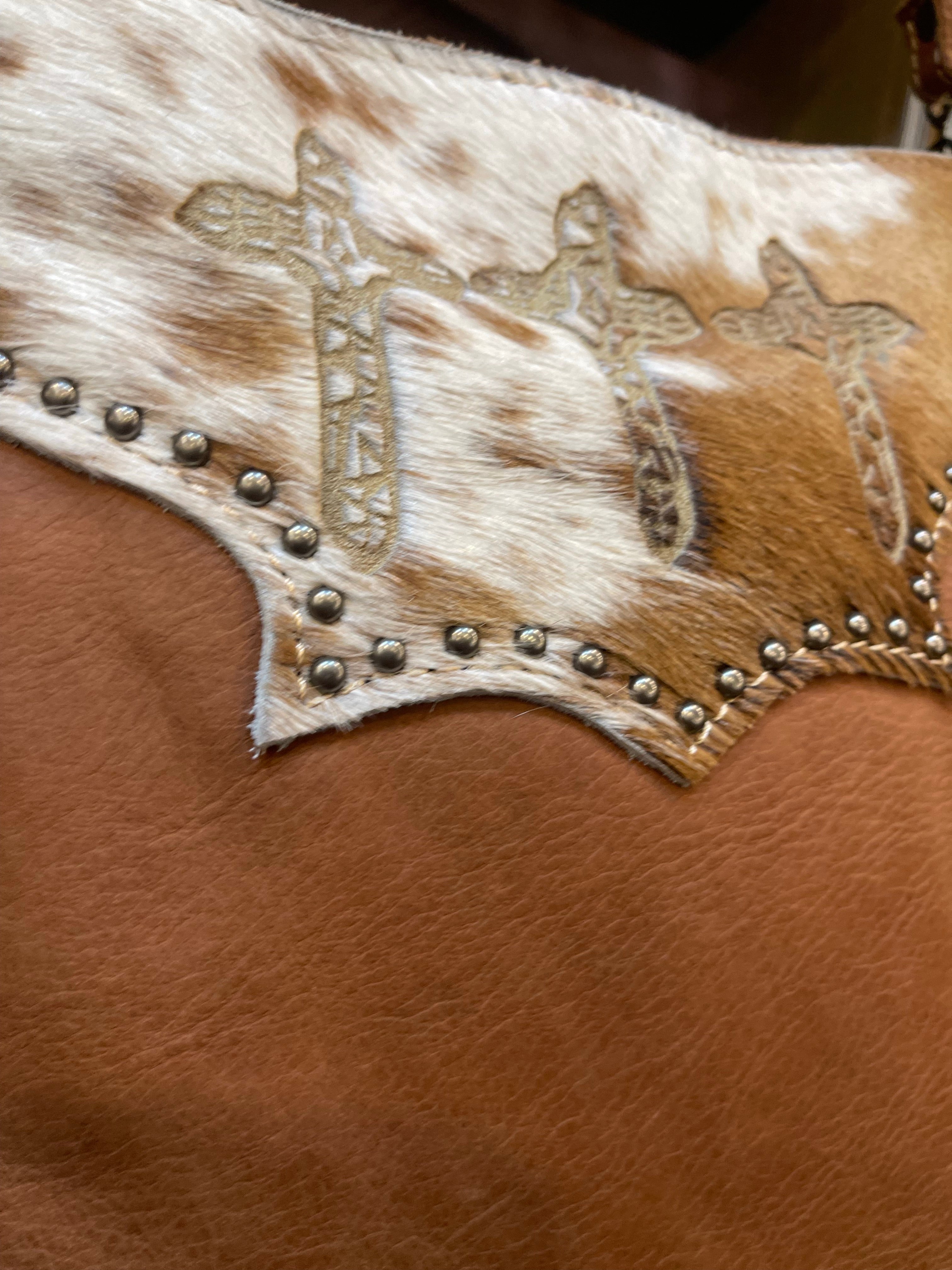 Cowhide Tri Cross Crossbody