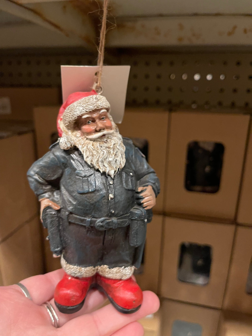 Santa Cop Ornament