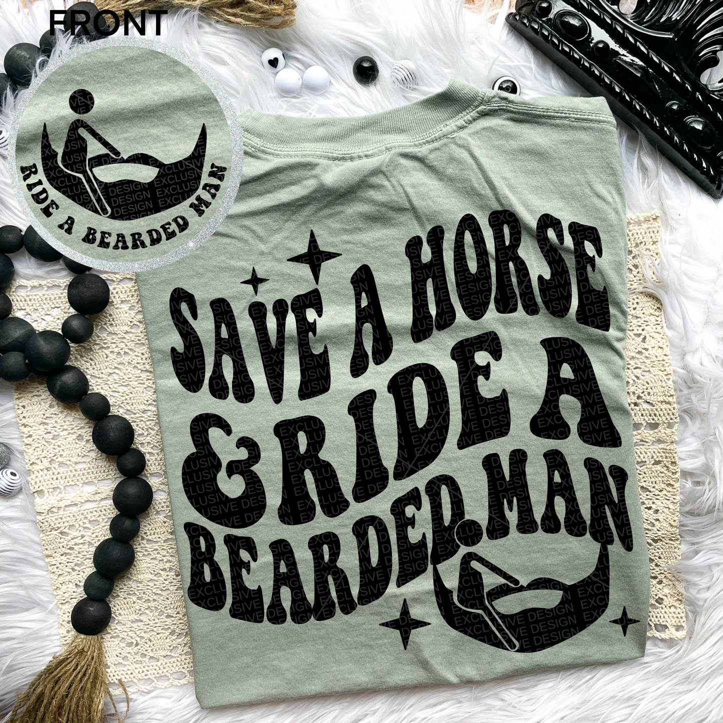 Ride A Bearded Man Comfort Colors Tee*
