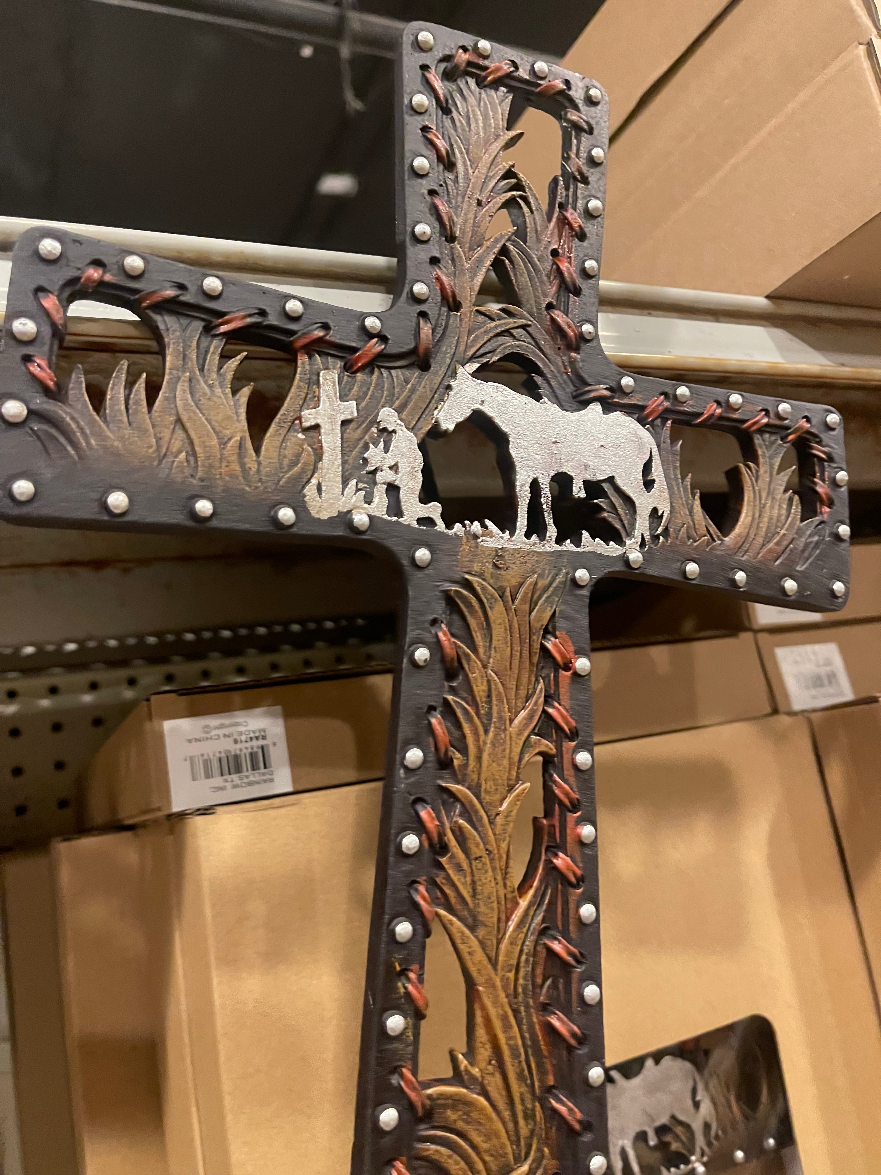 Praying Cowboy Cross