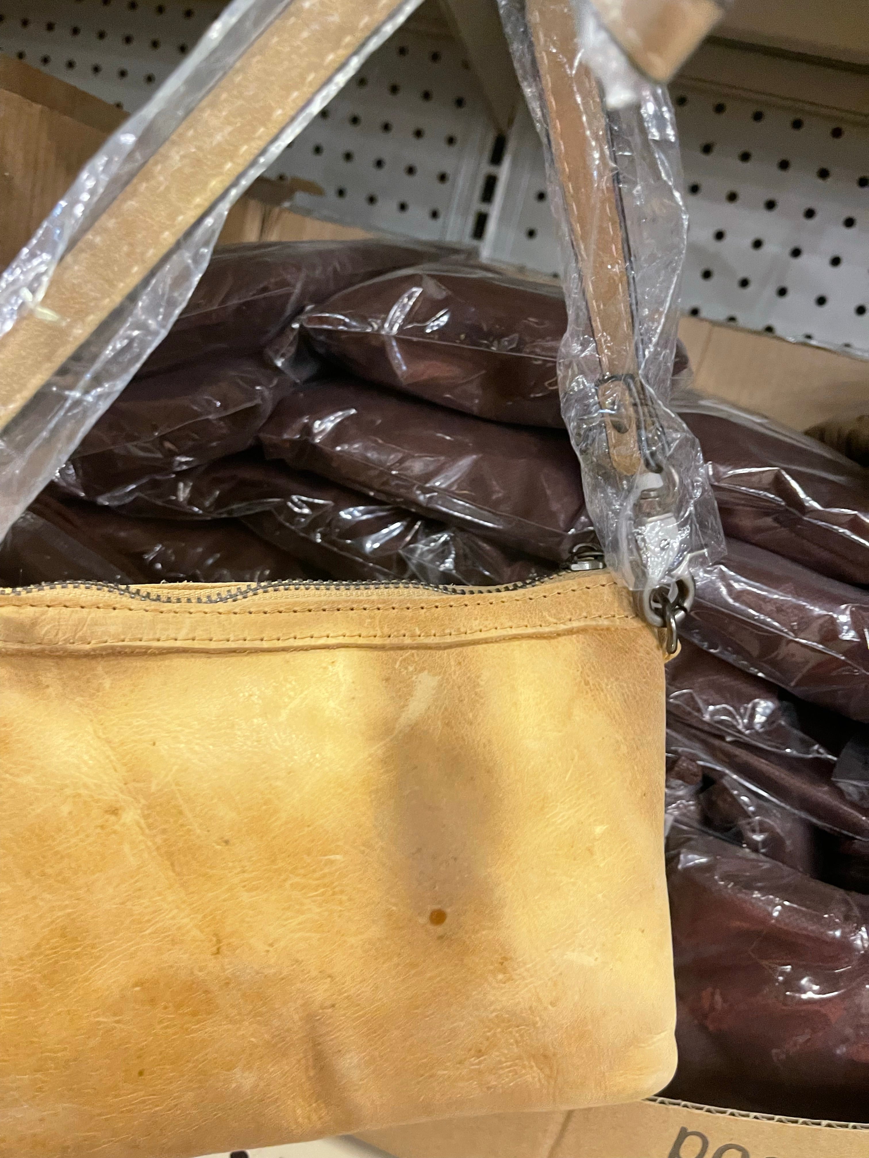 Cowhide Turqouise Heart Stone Crossbody