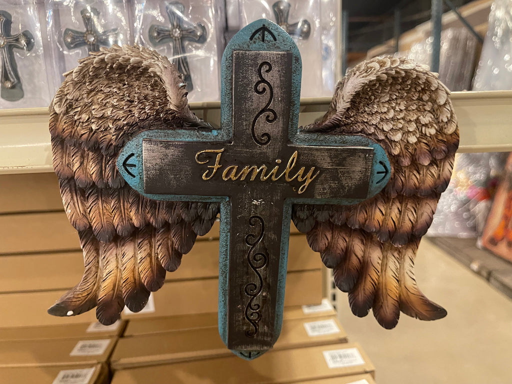 Family Angel Wing Cross