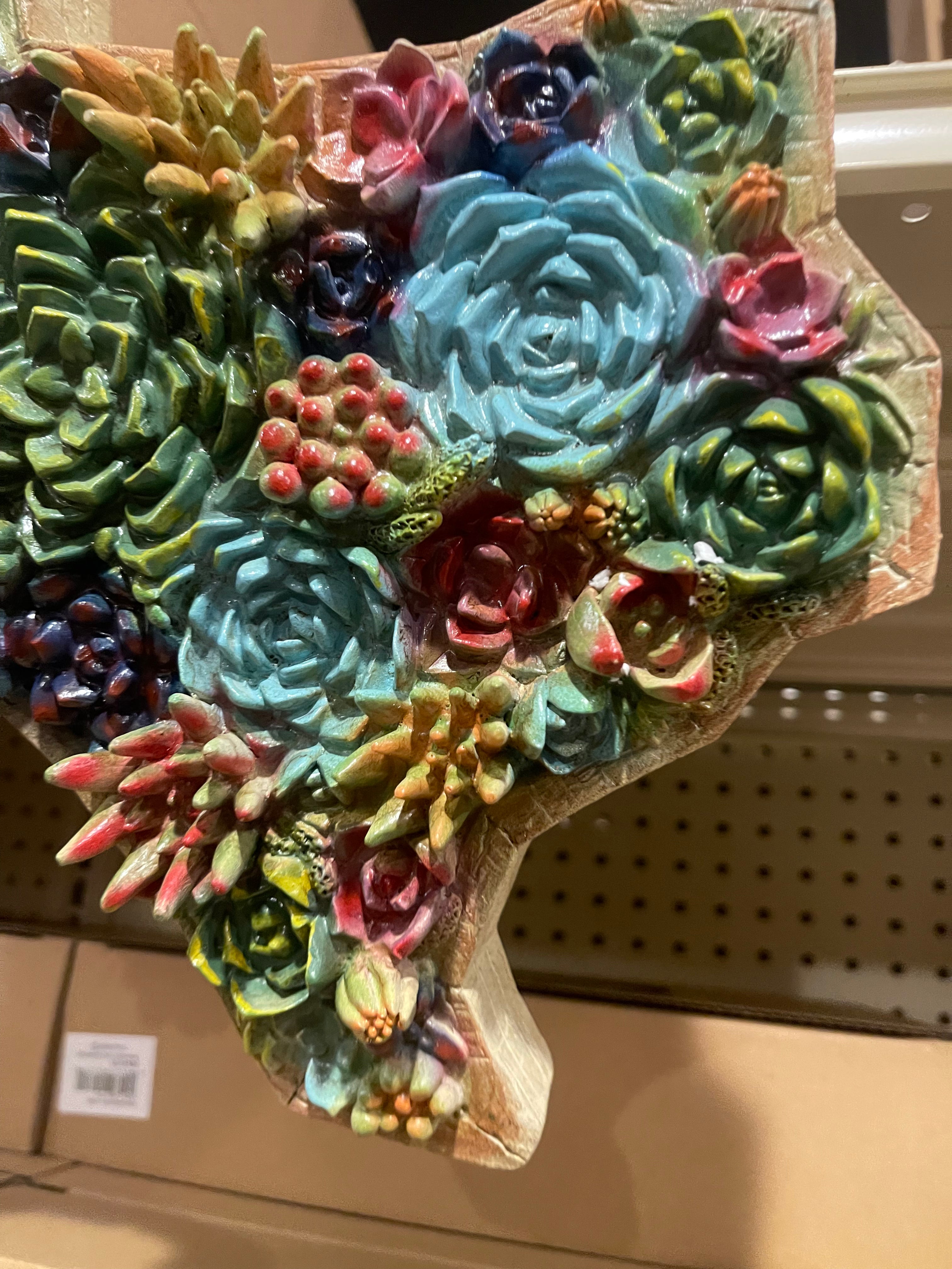 Texas Succulent Cactus Wall Decor