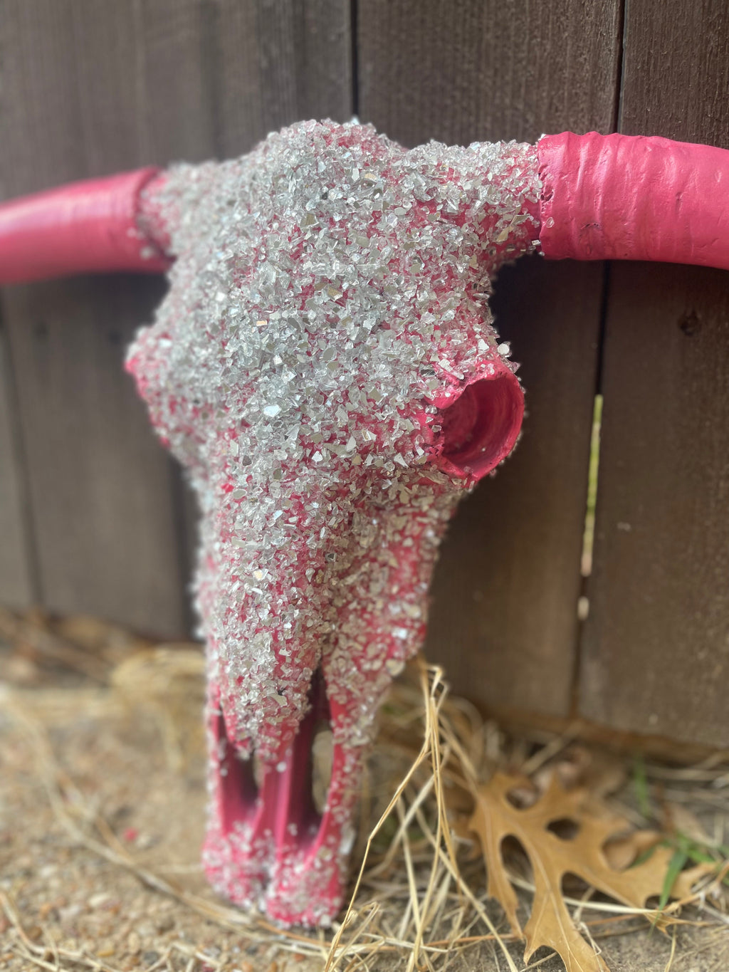 Full Stone Solid Color Cowskull - Message to order