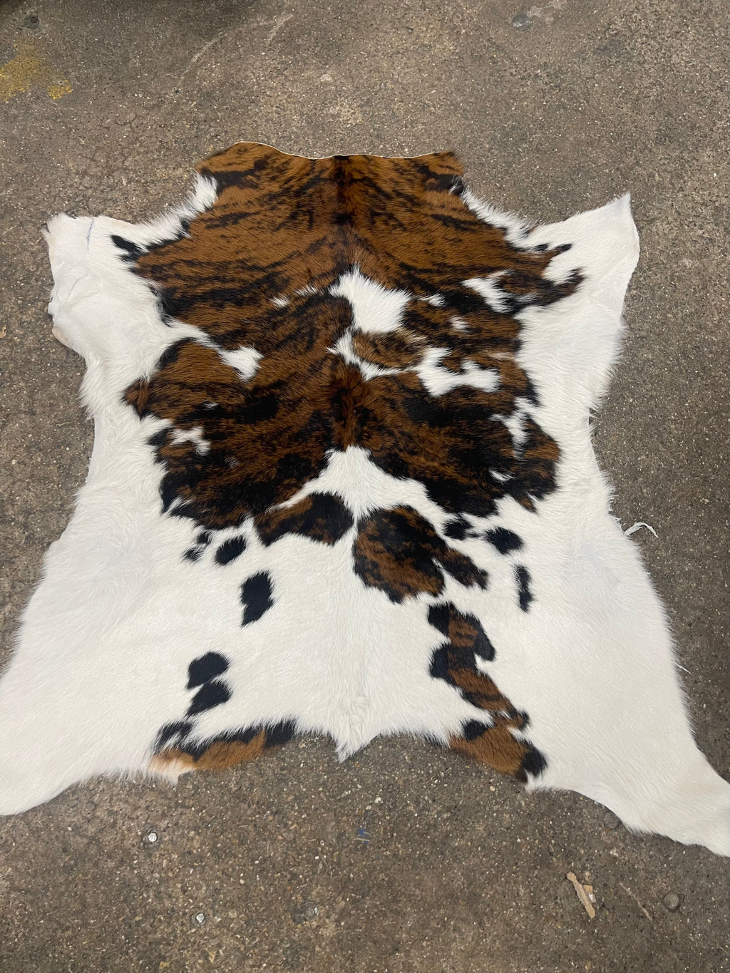 Tricolor Brindle Calf Cowhide Rugs