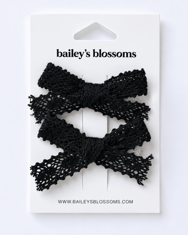 Lace Piggie Sets - Black
