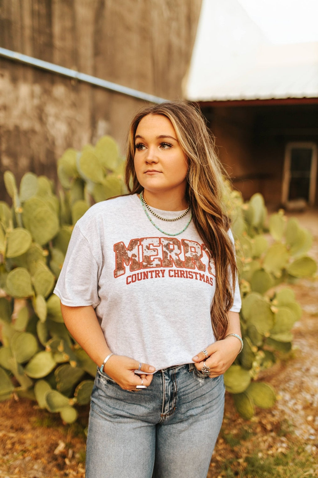 Merry Country Christmas Graphic Tee