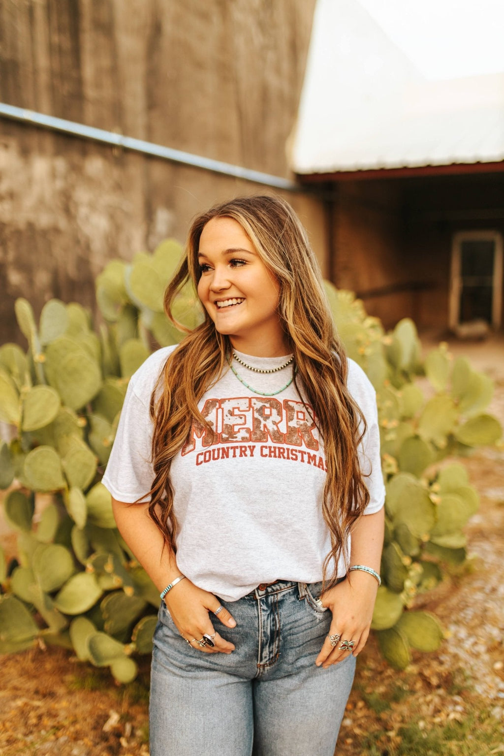 Merry Country Christmas Graphic Tee
