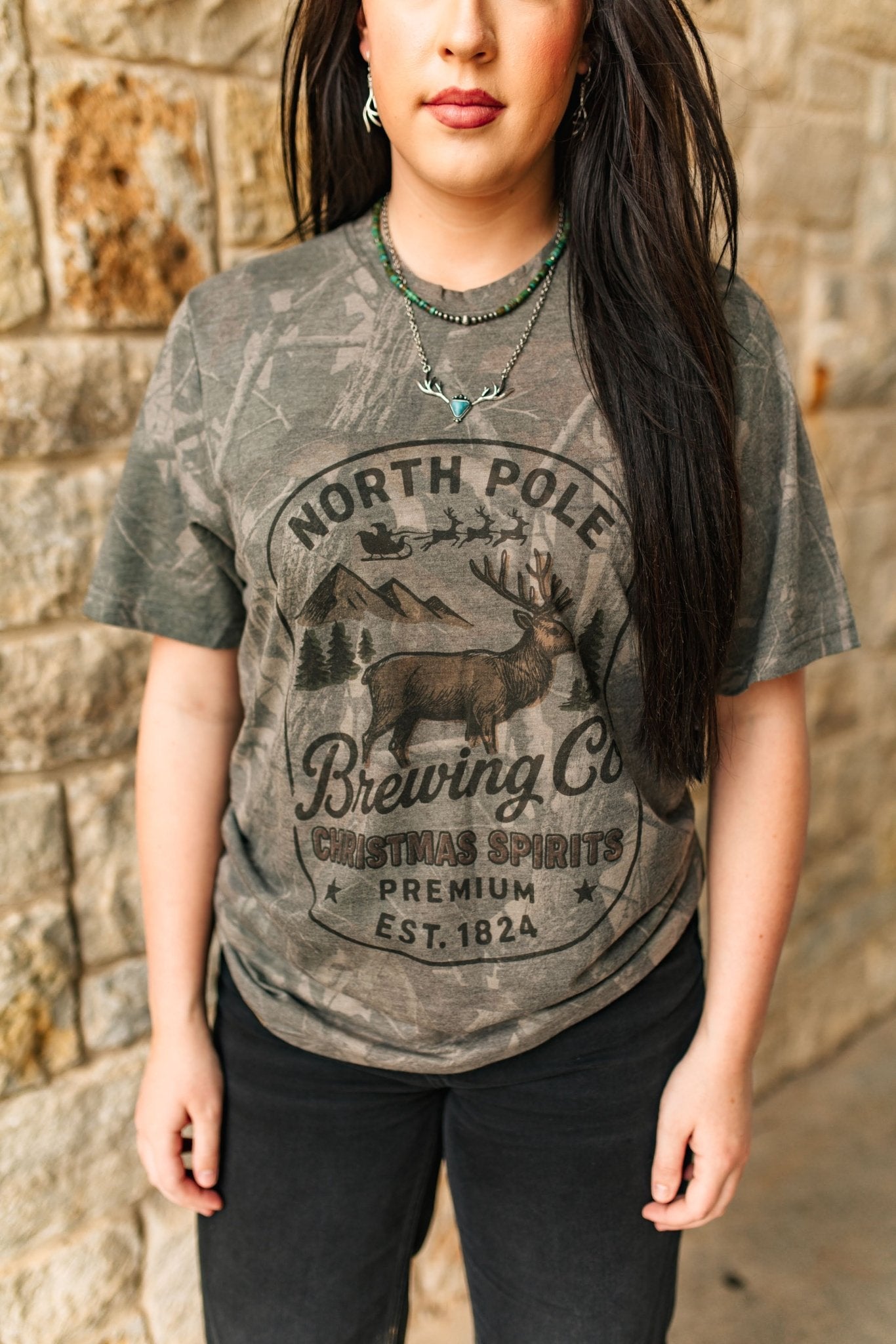 North Pole Brewing Co RealTree Camo Graphic Tee