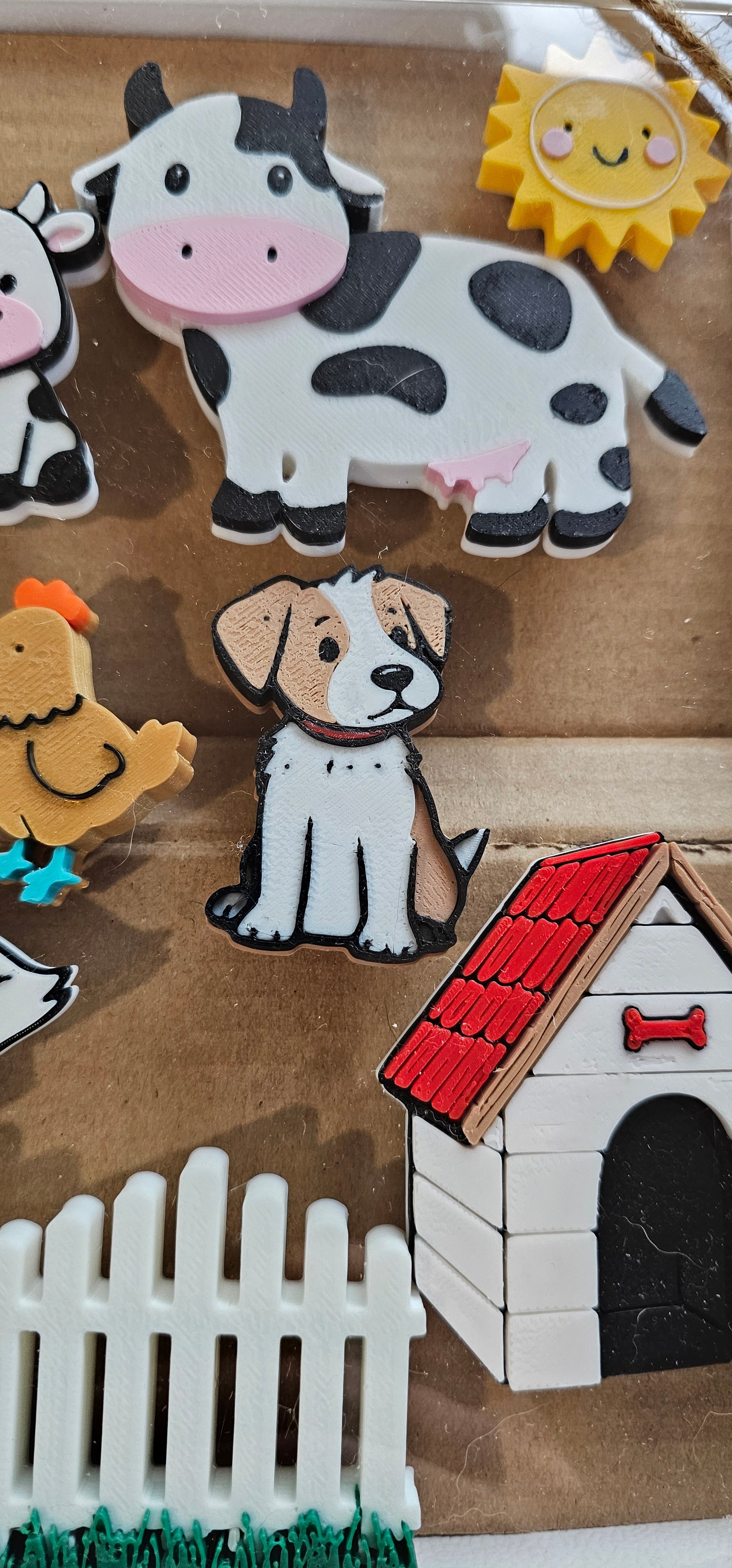 3D Hobby Farmer Cow Farm Animal Magnet Gift Set Made in America