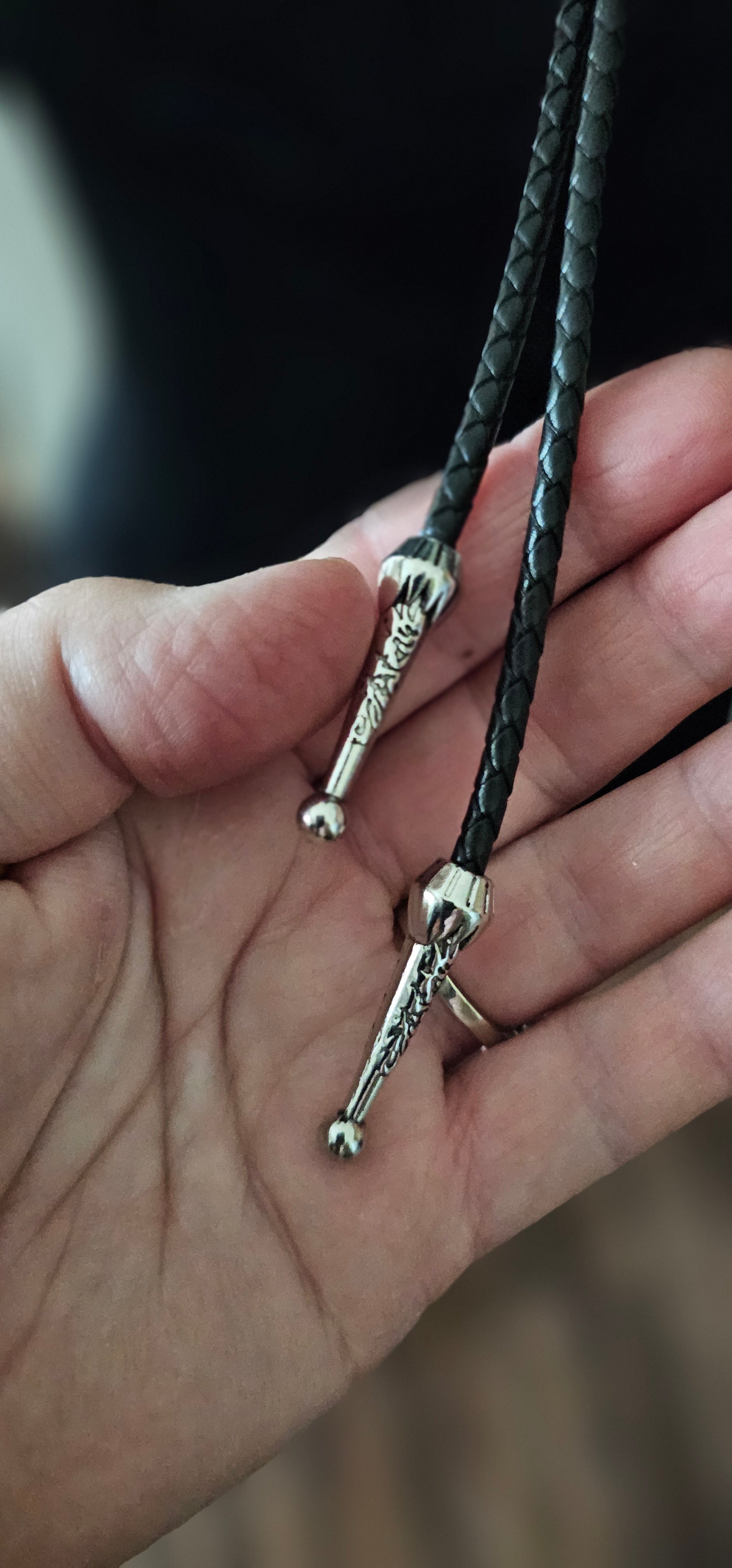 Turquoise Sunrise 3D Inlay Heart Bolo Tie Necklace