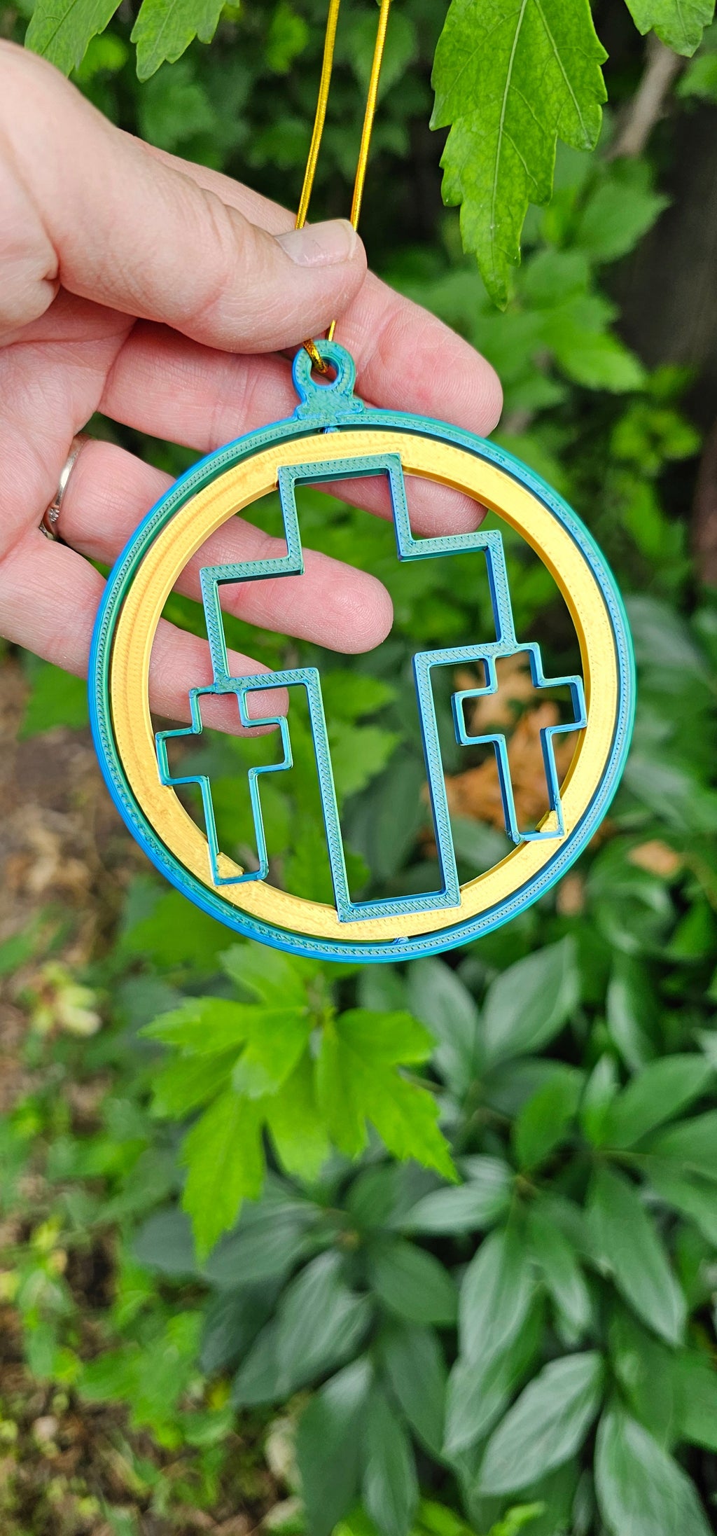 Triple Cross Ornament medium