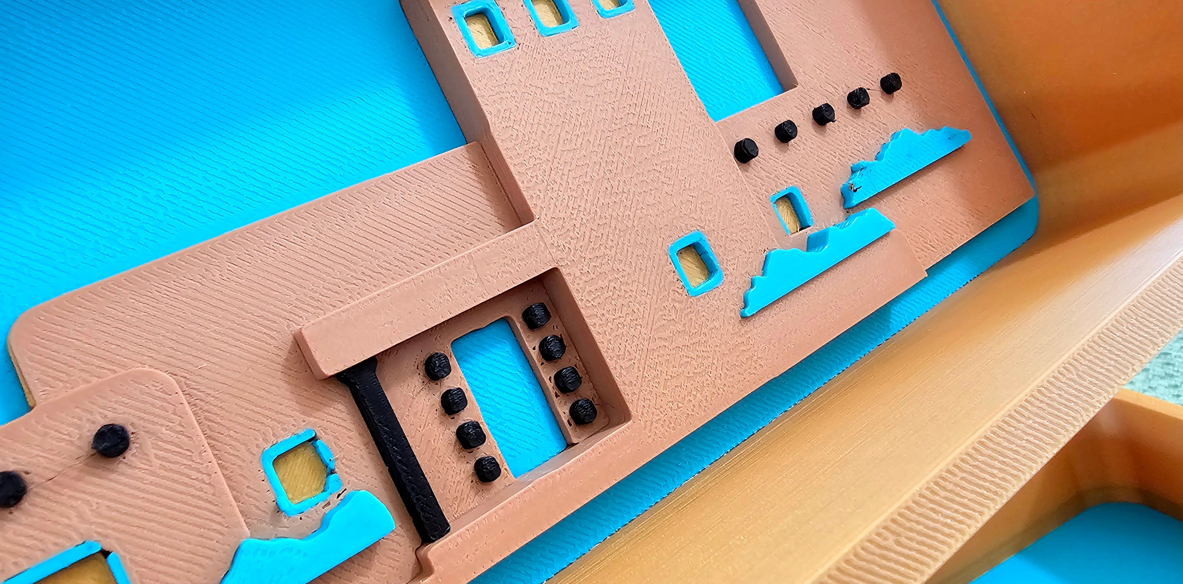 3d New Mexico Adobe Display Accessory Trinket Tray Box