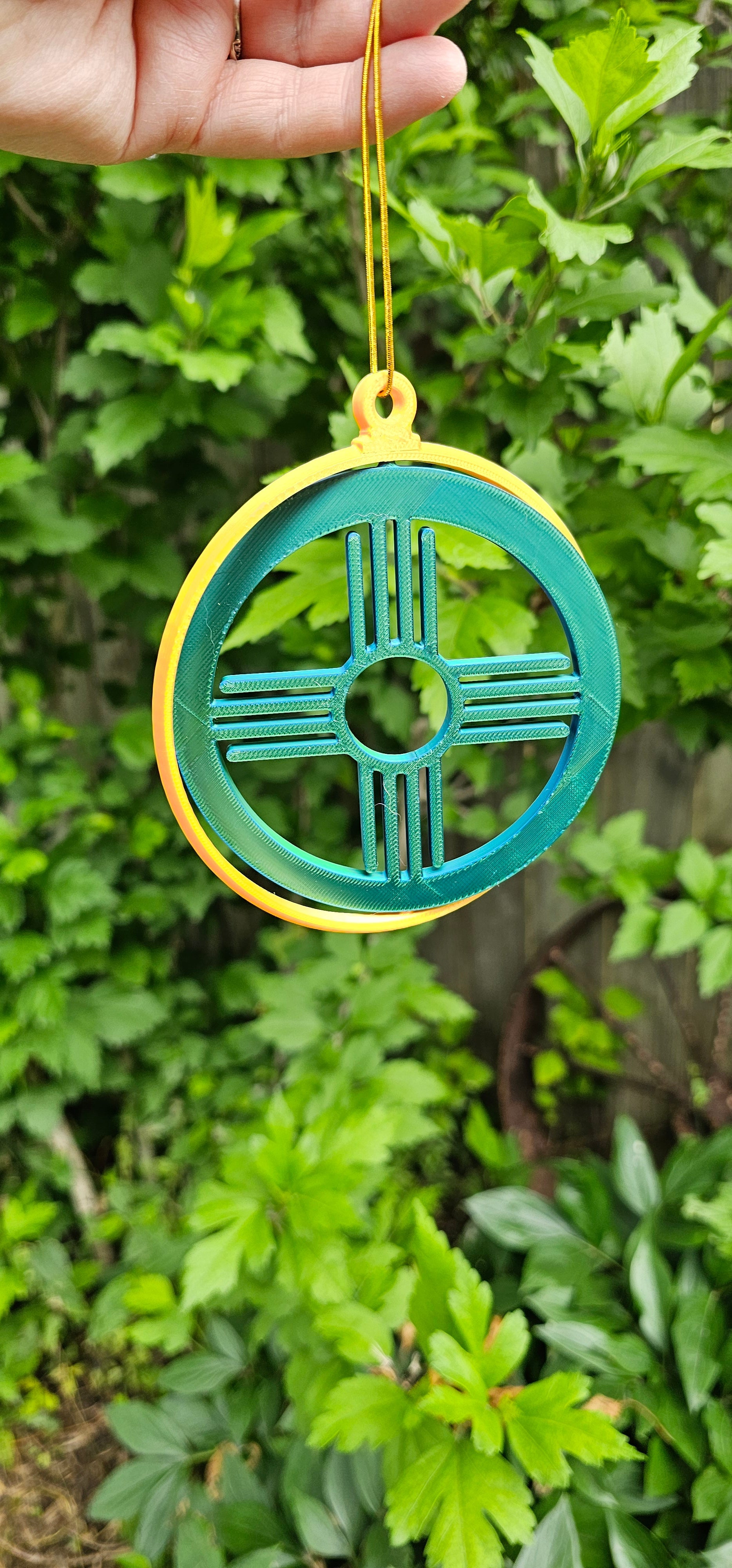 New Mexico Zia Ornament Large