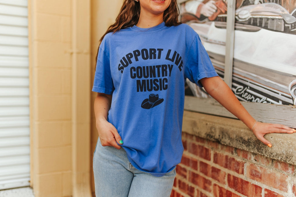 Support Live Country Music Graphic Tee