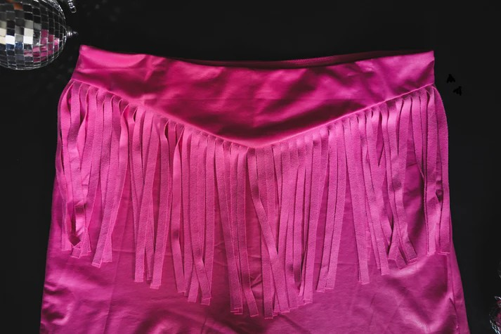 Bubblegum Fringe Skort