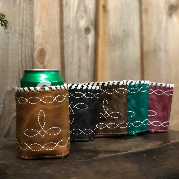 Bootstitch Leather Koozie